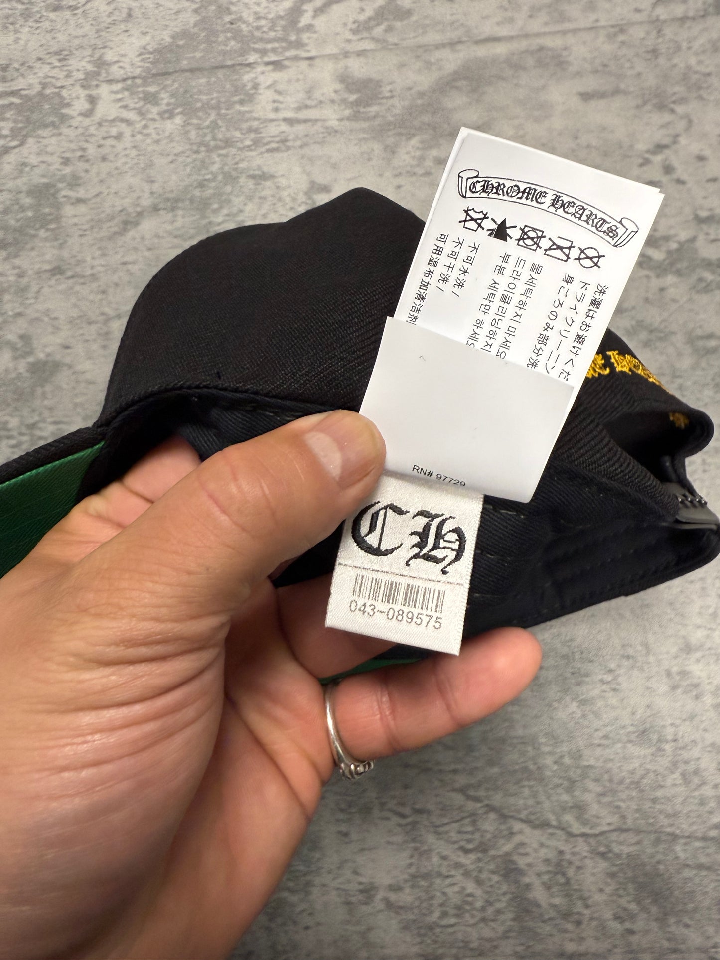 Chrome Hearts CH Baseball Hat Black and Yellow - OS