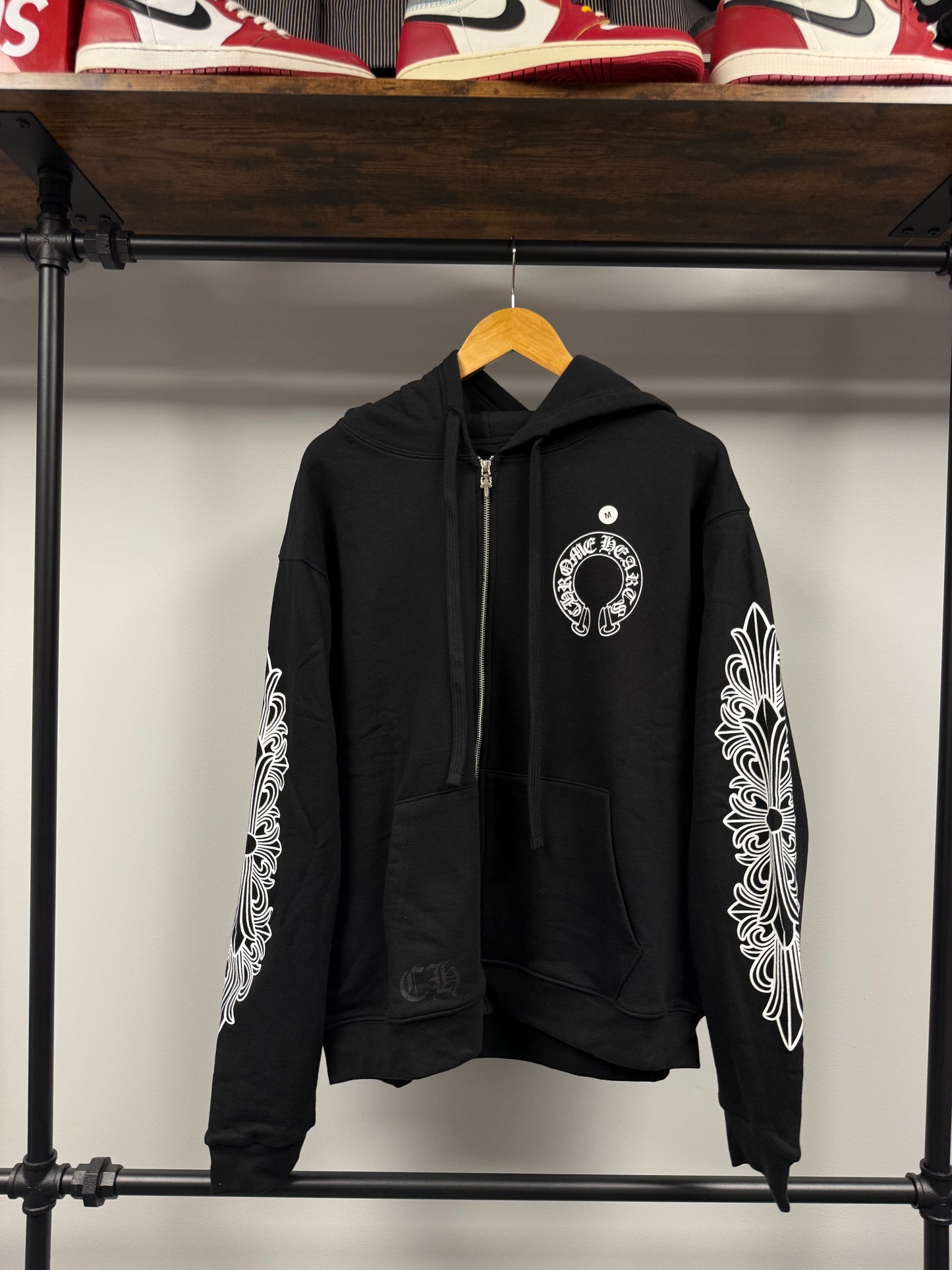 Chrome Hearts Thermal Horseshoe Floral Hoodie - M