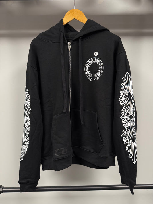 Chrome Hearts Thermal Horseshoe Floral Hoodie - M