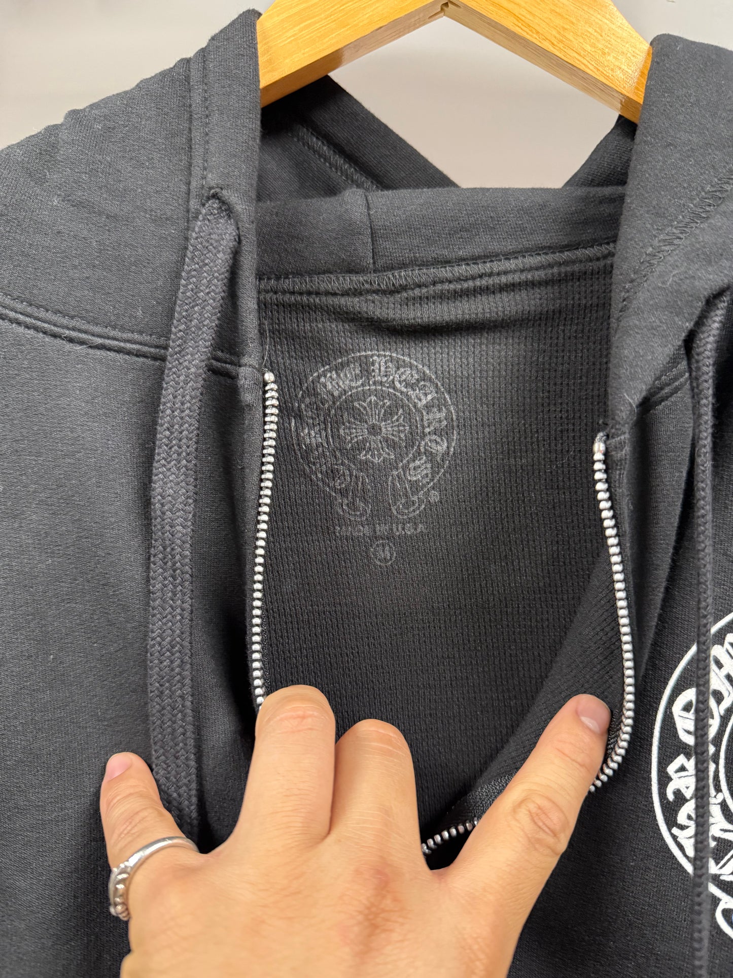 Chrome Hearts Thermal Horseshoe Floral Hoodie - M