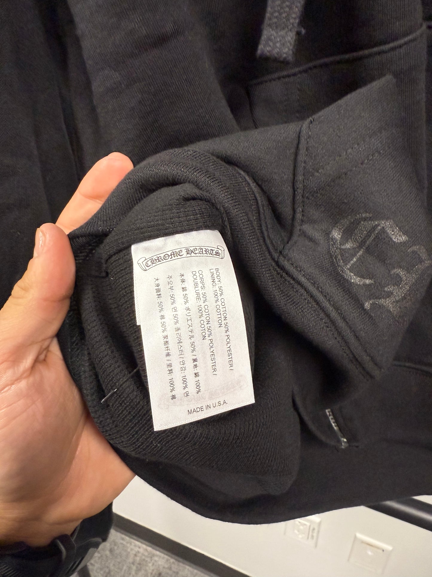Chrome Hearts Thermal Horseshoe Floral Hoodie - M