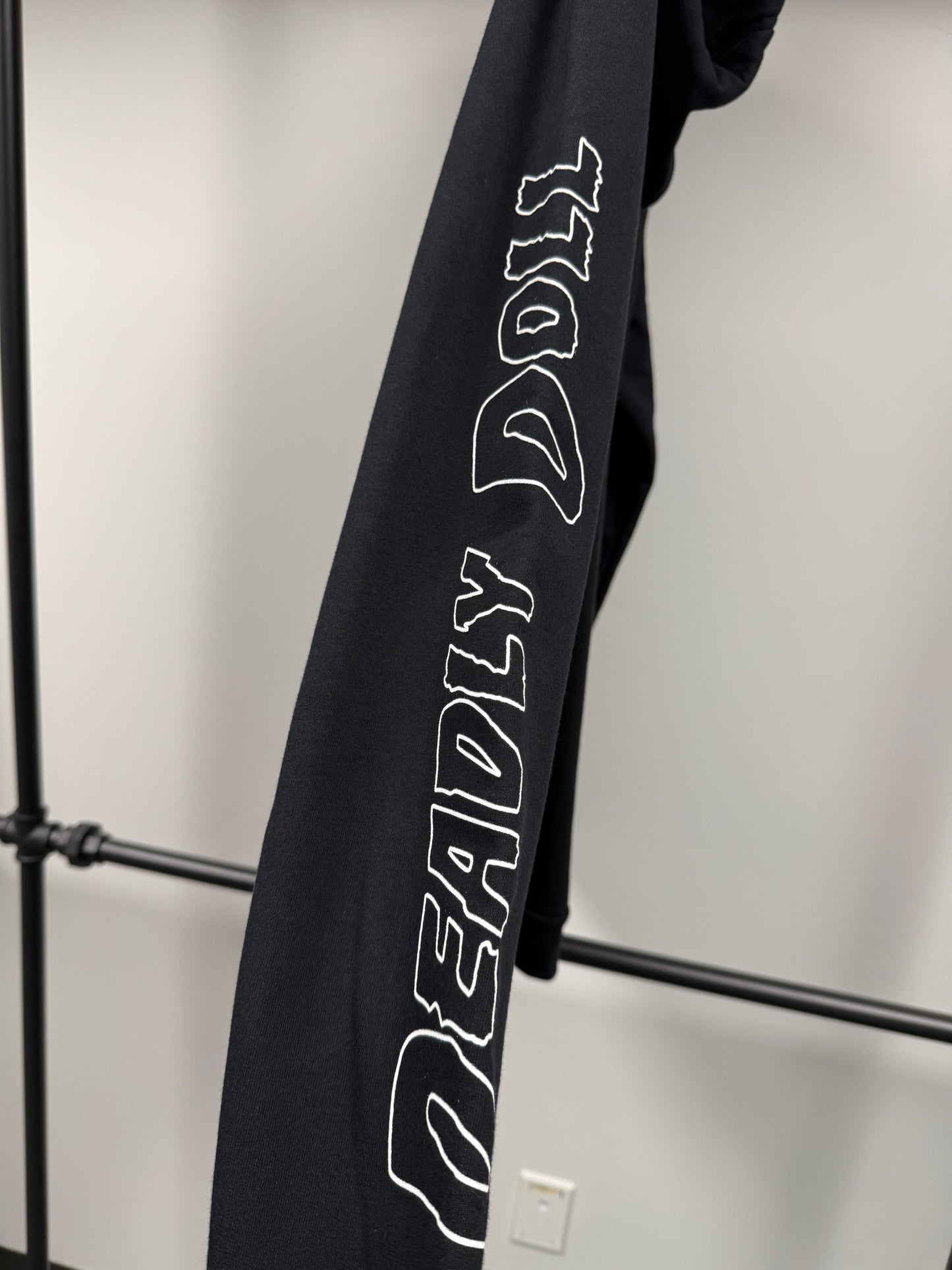 Chrome Hearts Deadly Doll Dagger Logo Zip Up Hoodie - L