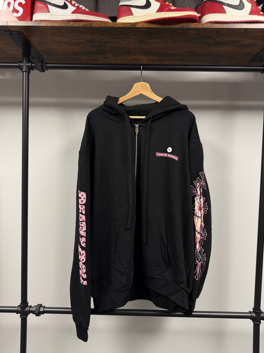 Chrome Hearts Deadly Doll Cross Scroll Hoodie - XL