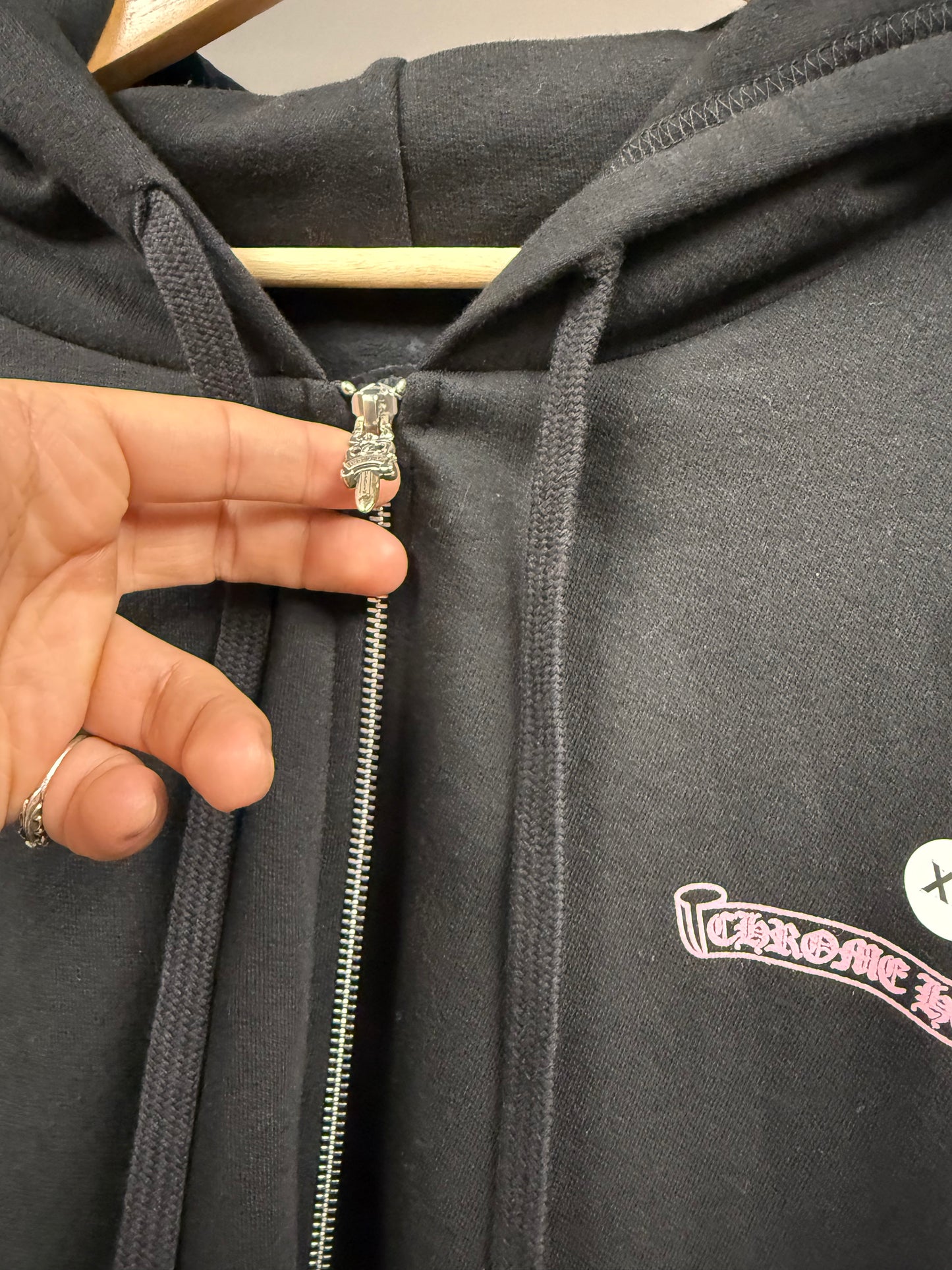 Chrome Hearts Deadly Doll Cross Scroll Hoodie - XL