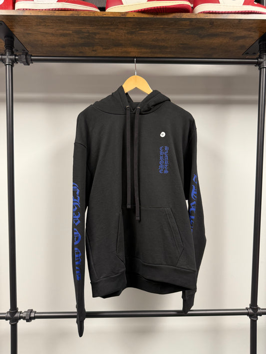 Chrome Hearts Vertical Logo Hoodie Black/Blue - M