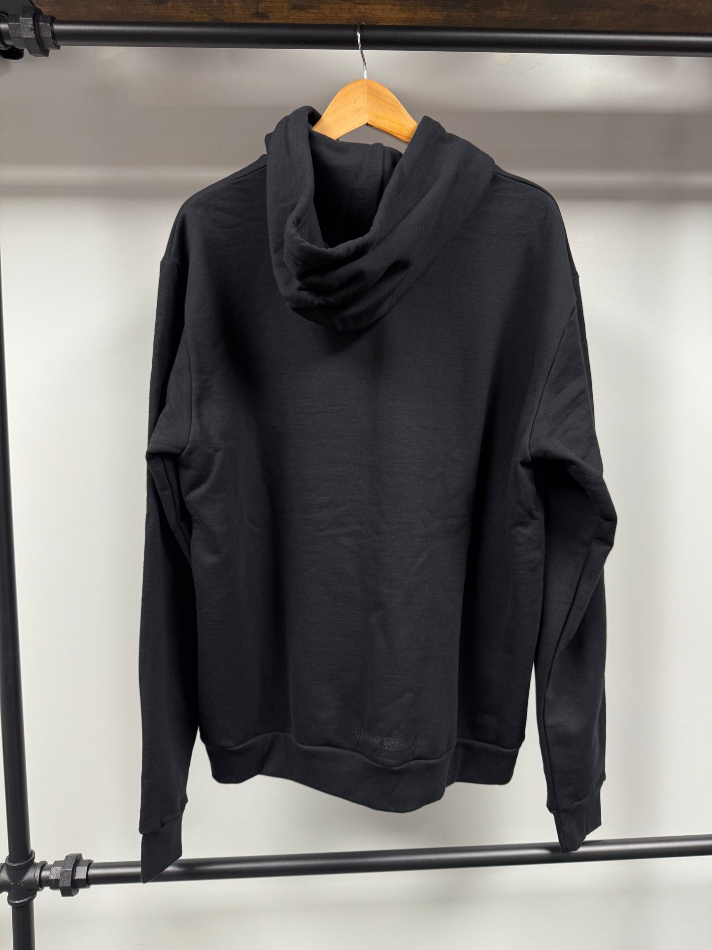 Chrome Hearts Miami Exclusive Cemetery Vertical Logo Hoodie Black - M