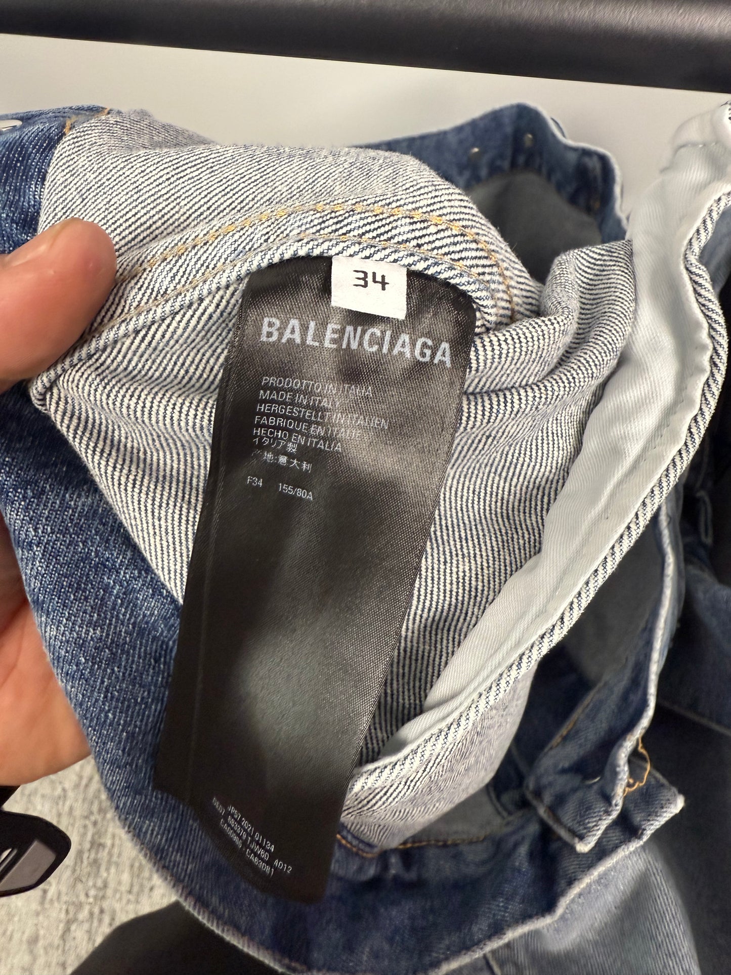 Balenciaga Bebe Denim Jacket - 34 (L)