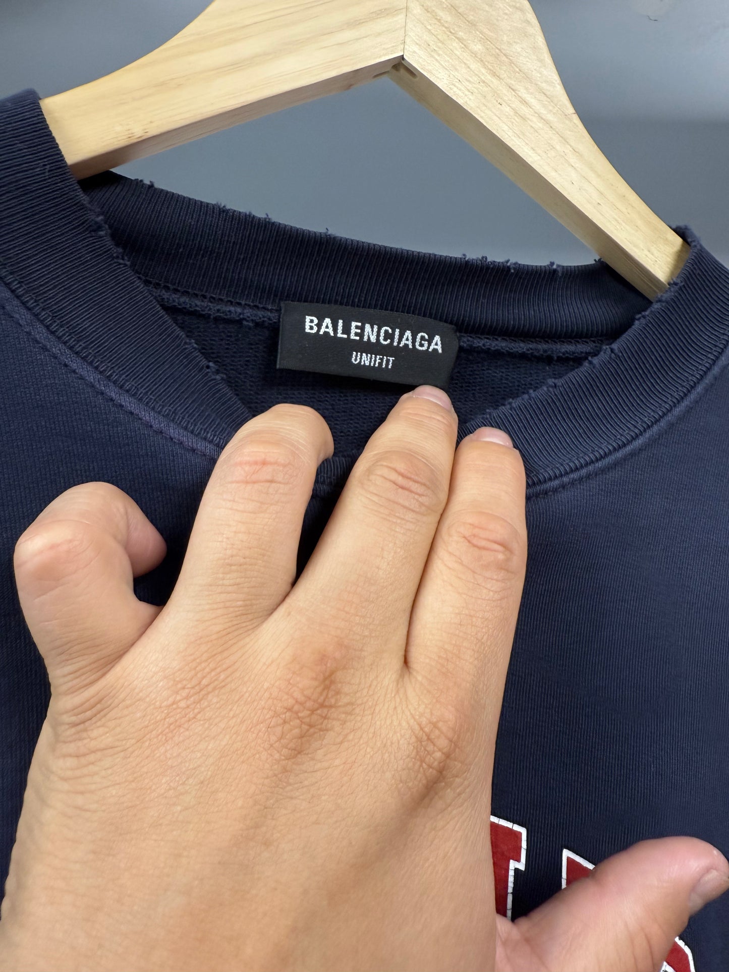 Balenciaga College Logo Crewneck - L