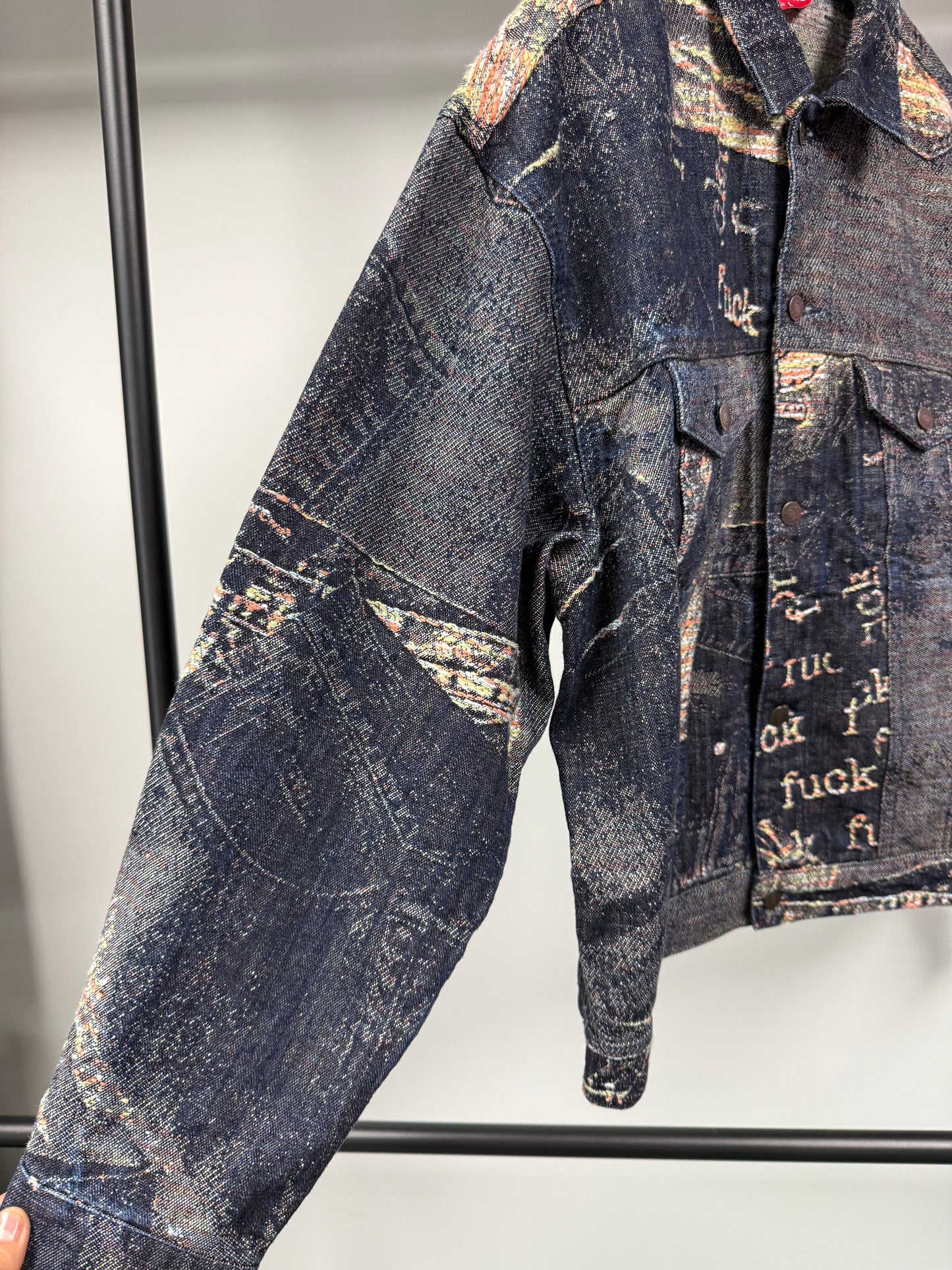 Supreme Archive Denim Jacquard Jacket - L