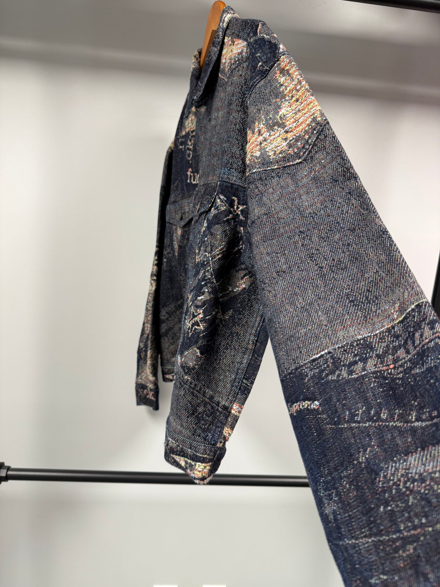 Supreme Archive Denim Jacquard Jacket - L