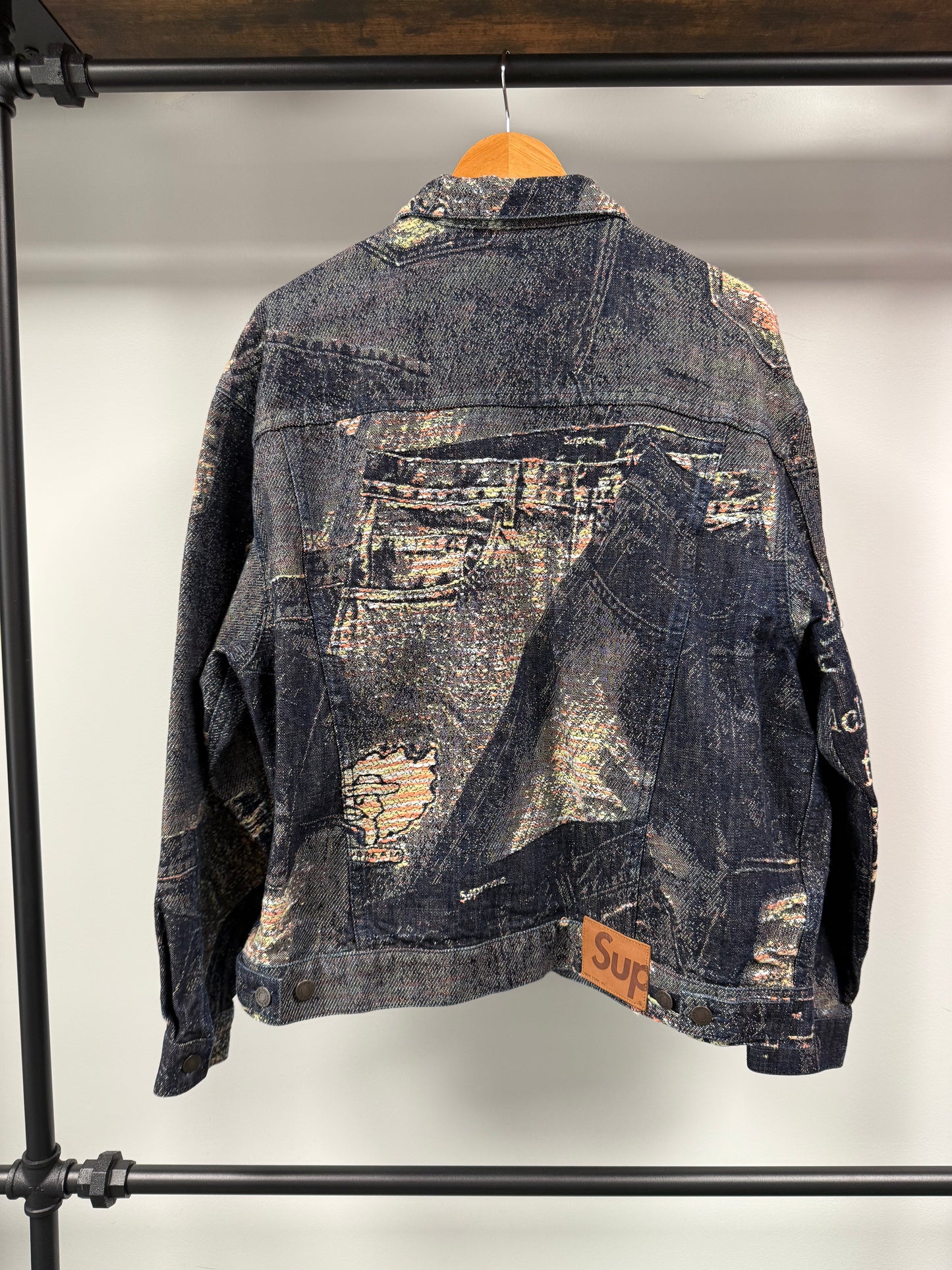 Supreme Archive Denim Jacquard Jacket - L