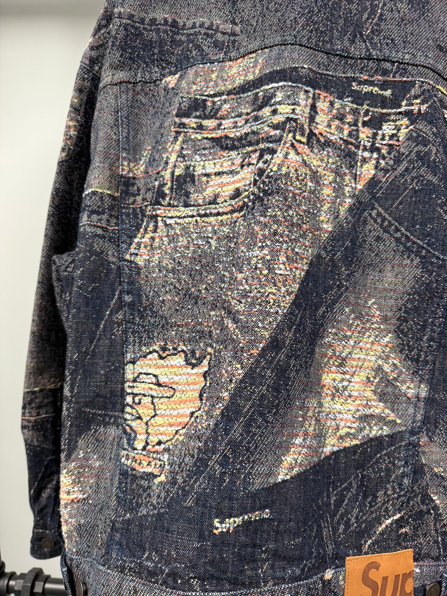 Supreme Archive Denim Jacquard Jacket - L