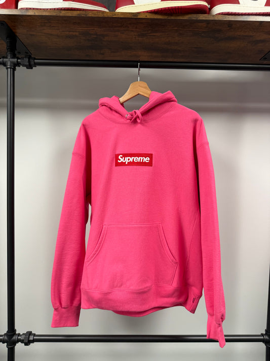 SUPREME HOODIE 'BOX LOGO FW25 PINK' - L