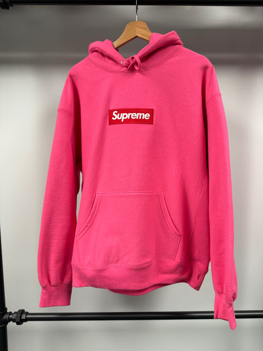 SUPREME HOODIE 'BOX LOGO FW25 PINK' - L