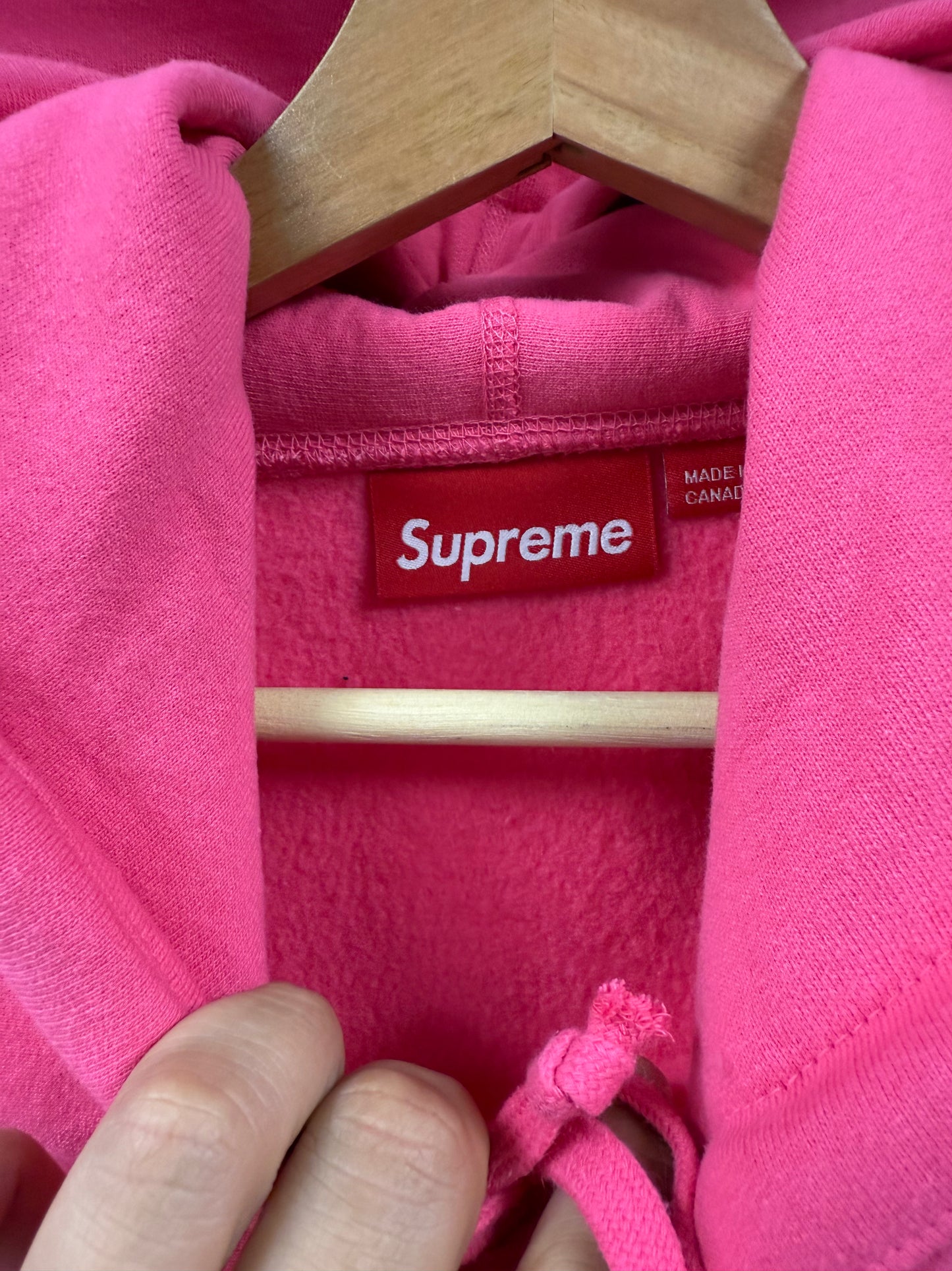 SUPREME HOODIE 'BOX LOGO FW25 PINK' - L