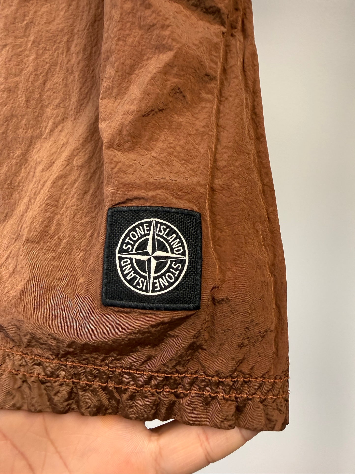 Stone Island Satin Shorts - L