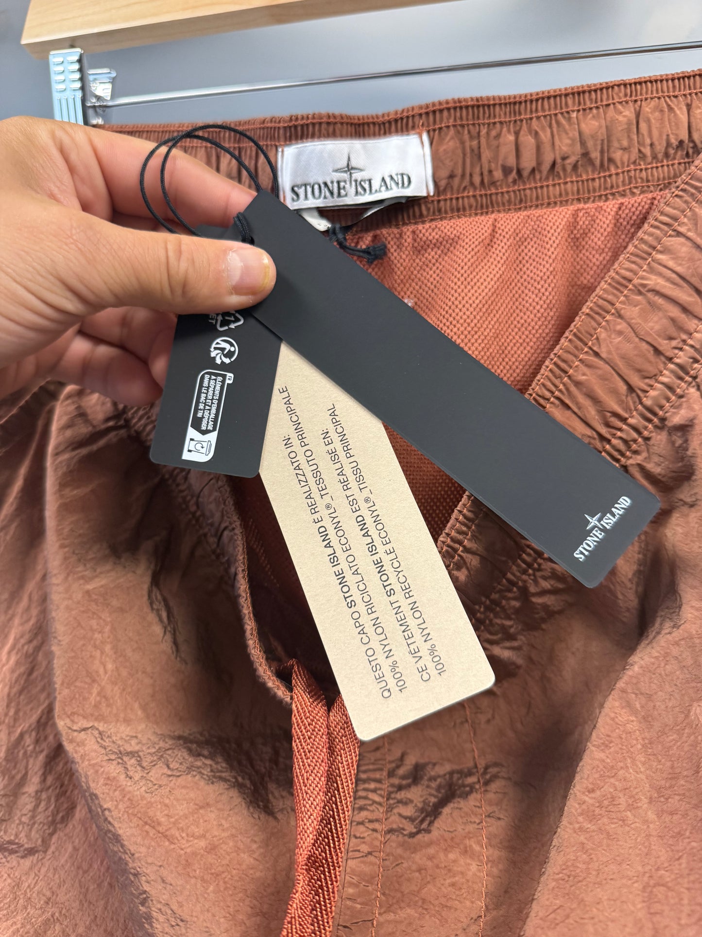 Stone Island Satin Shorts - L