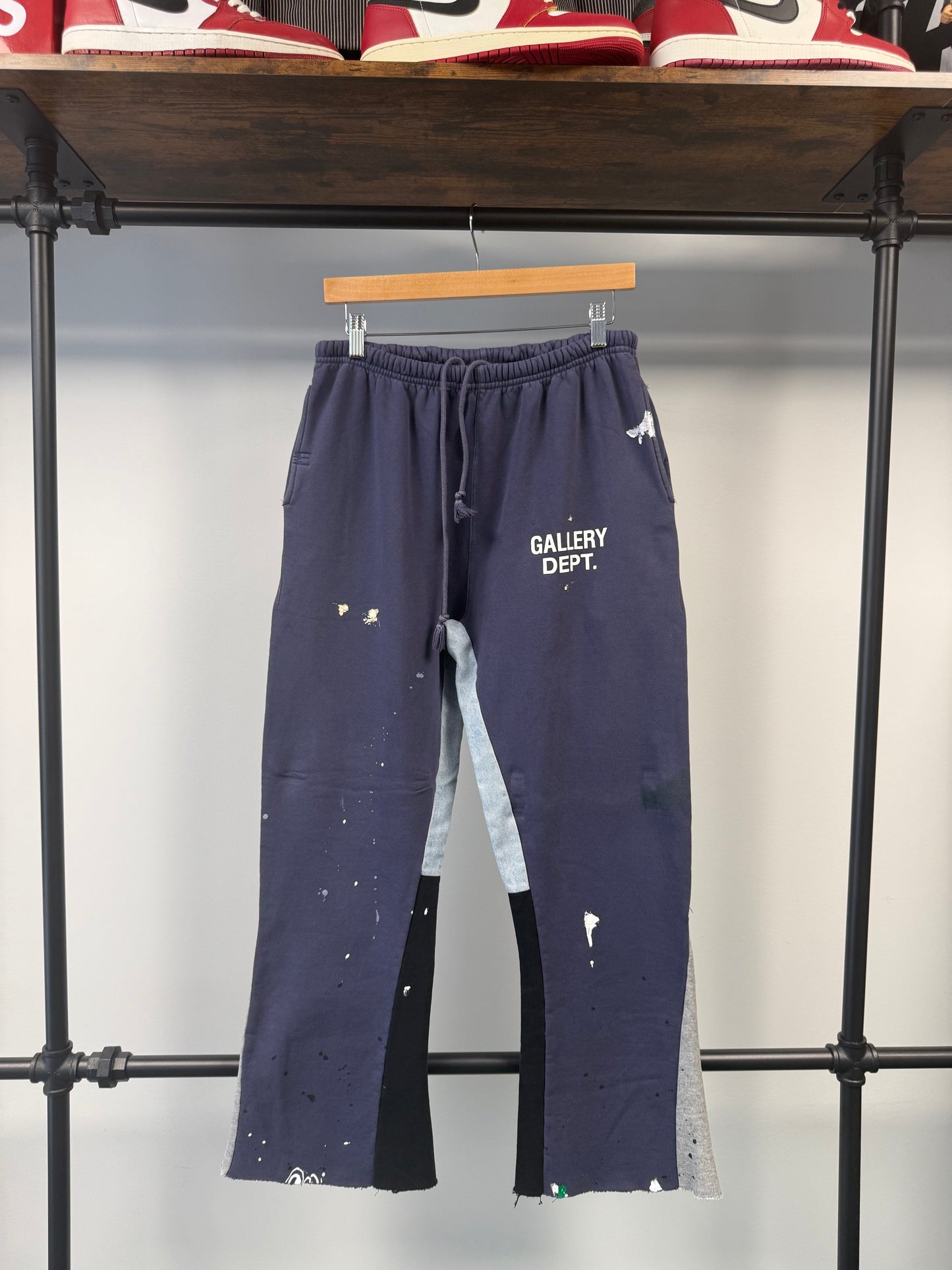 Gallery Dept. "Navy" Flared Sweatpants - L