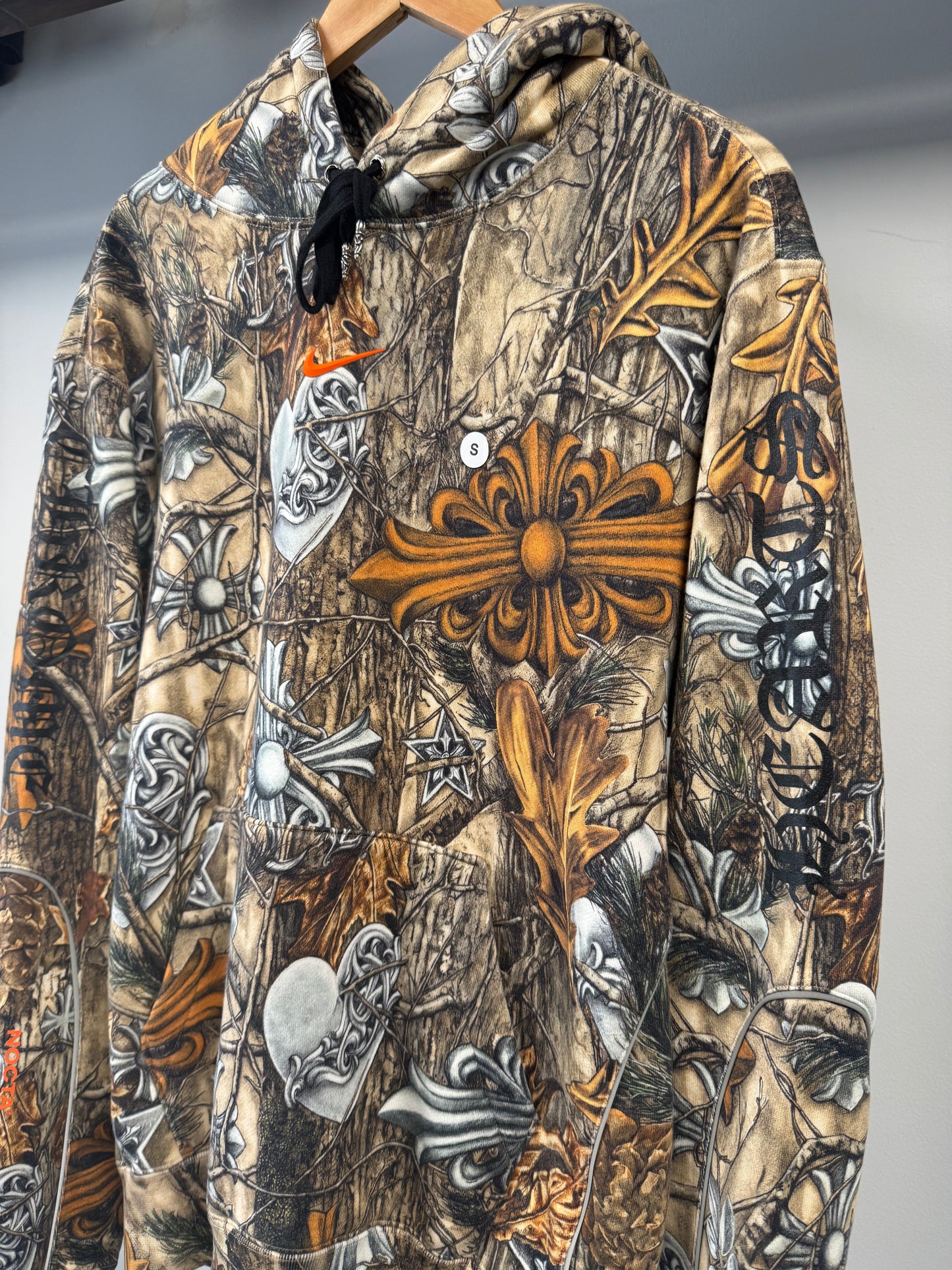 Chrome Hearts x NOCTA x Nike Cardinal Stock Fleece Hoodie 'Multi-Color/Safety Orange'