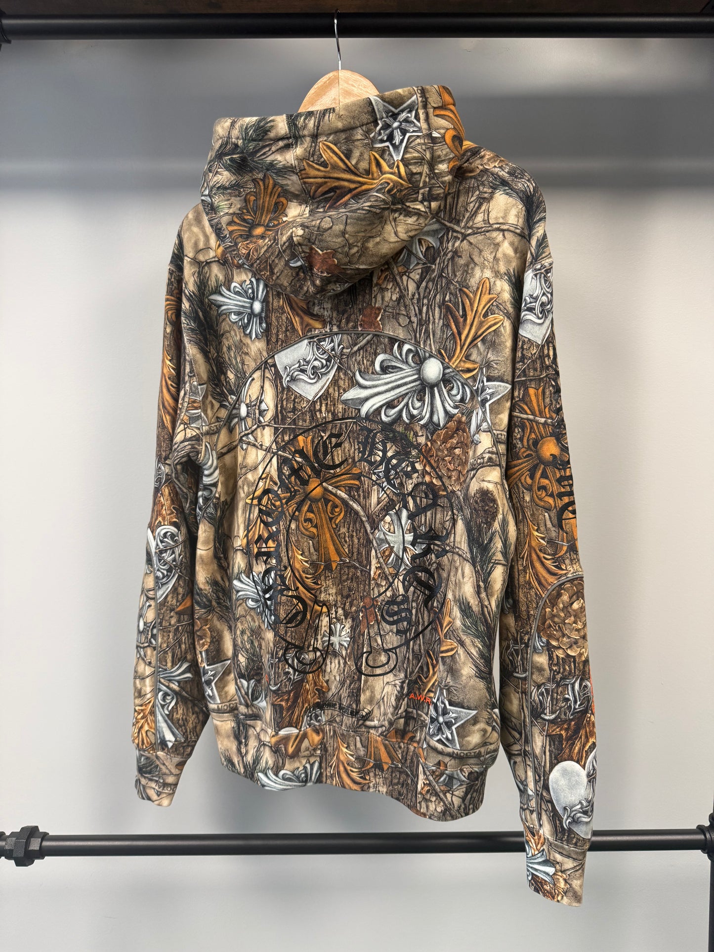 Chrome Hearts x NOCTA x Nike Cardinal Stock Fleece Hoodie 'Multi-Color/Safety Orange'