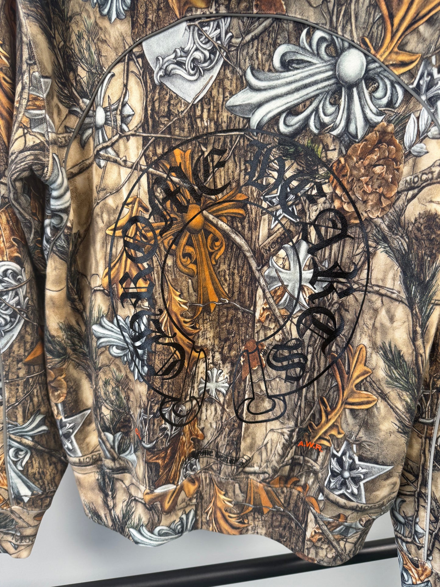 Chrome Hearts x NOCTA x Nike Cardinal Stock Fleece Hoodie 'Multi-Color/Safety Orange'