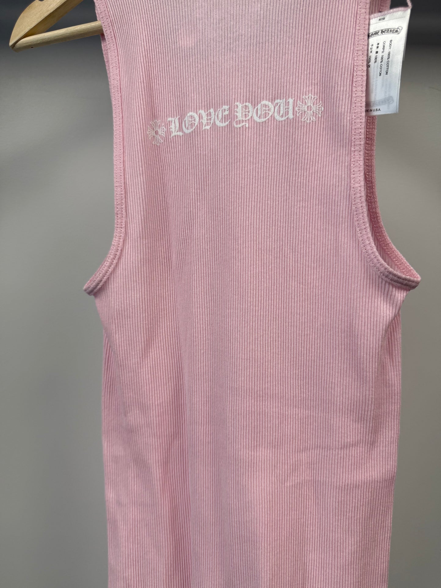 Chrome Hearts Pink Tank Top -