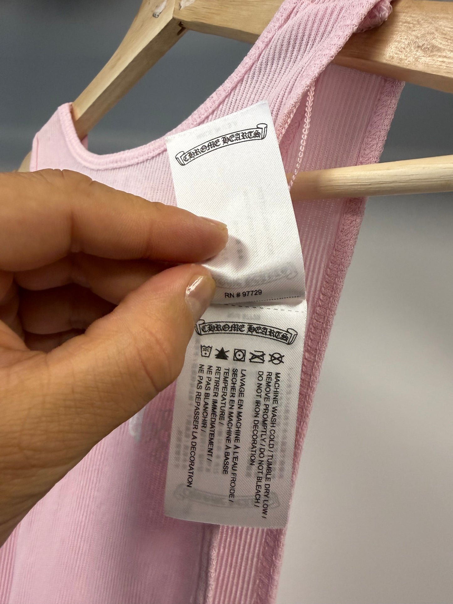 Chrome Hearts Pink Tank Top -