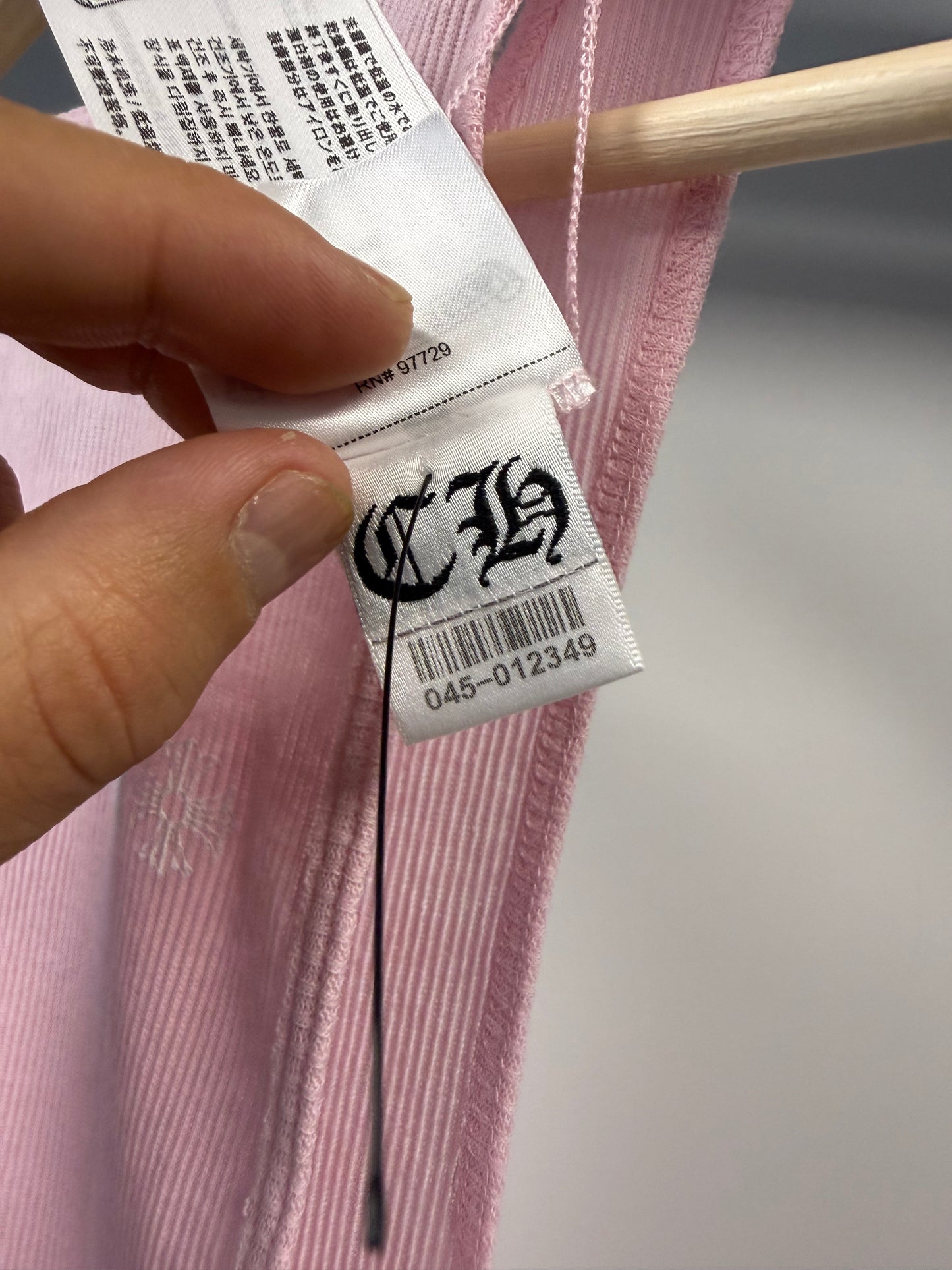 Chrome Hearts Pink Tank Top -