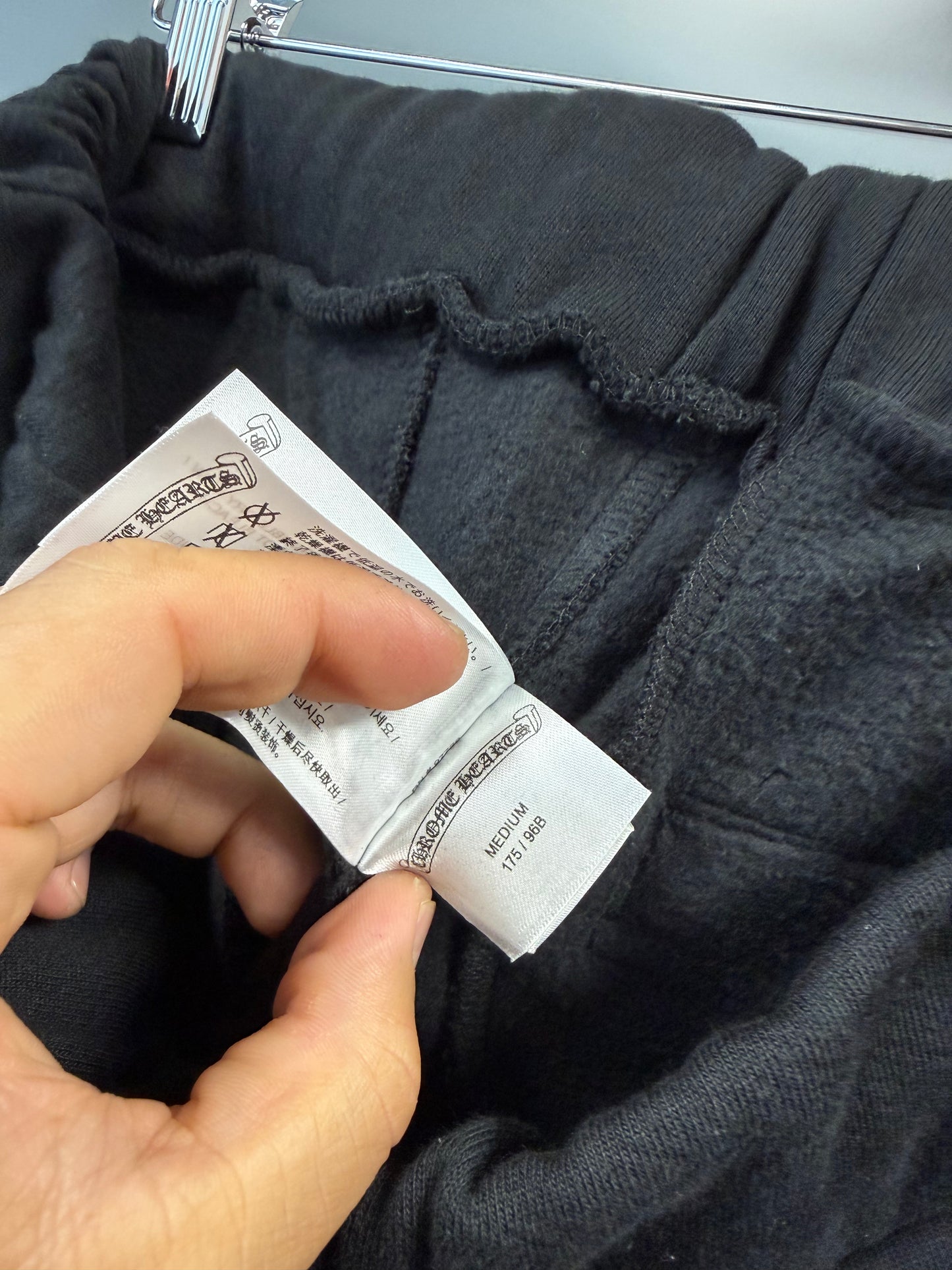 Chrome Hearts Horseshoe Logo Sweatpants Black/Blue - M