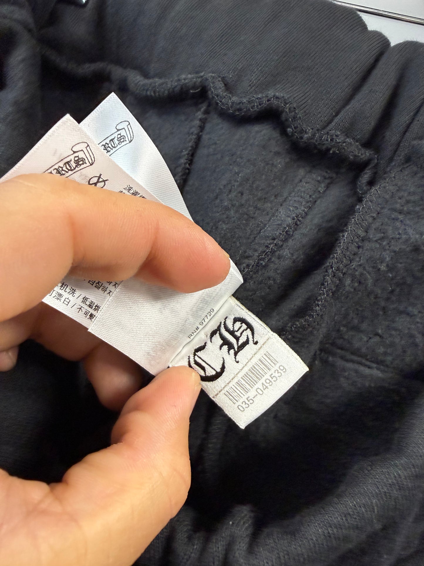 Chrome Hearts Horseshoe Logo Sweatpants Black/Blue - M