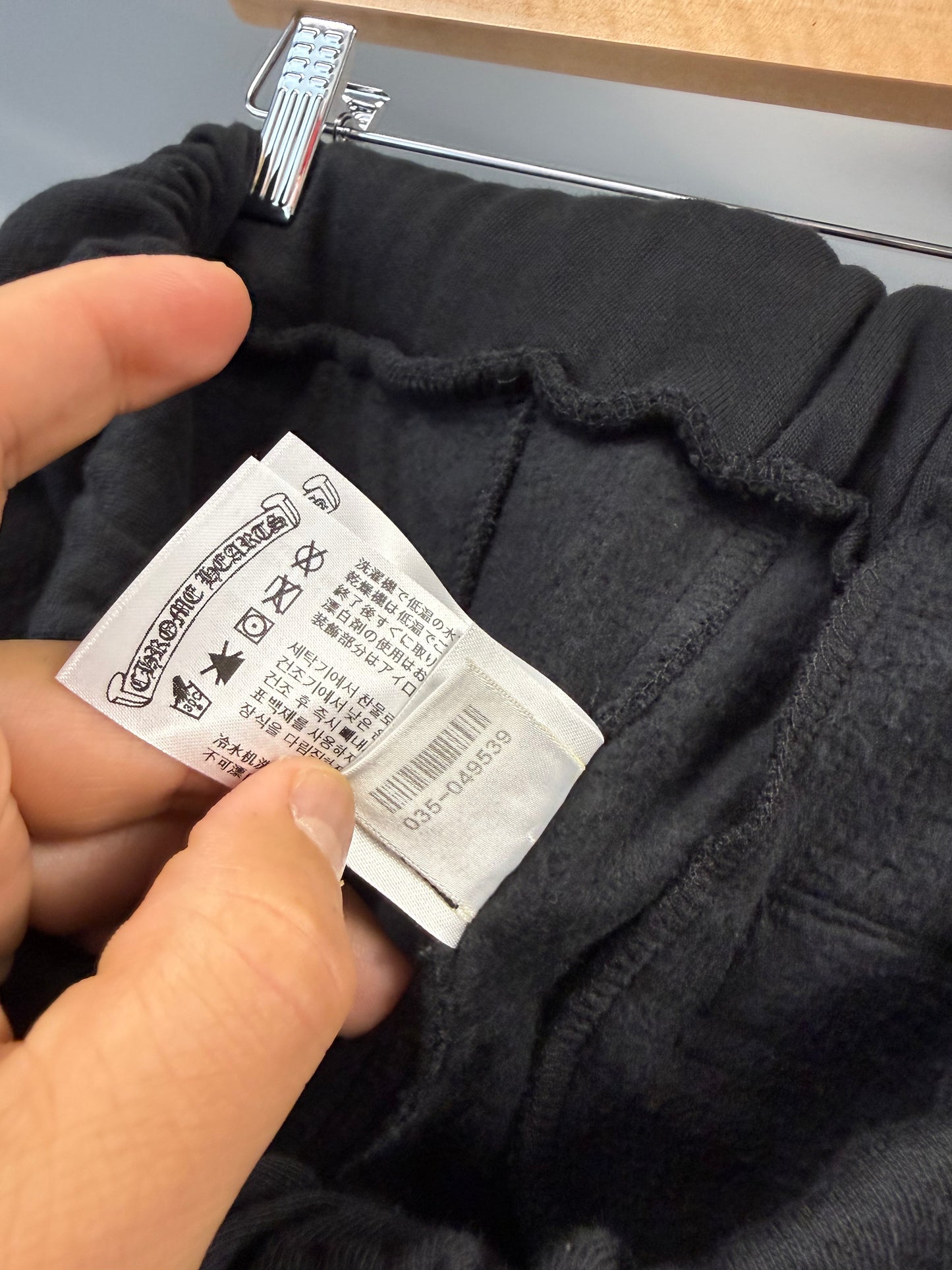 Chrome Hearts Horseshoe Logo Sweatpants Black/Blue - M