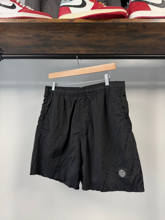 Stone Island Satin Shorts - L