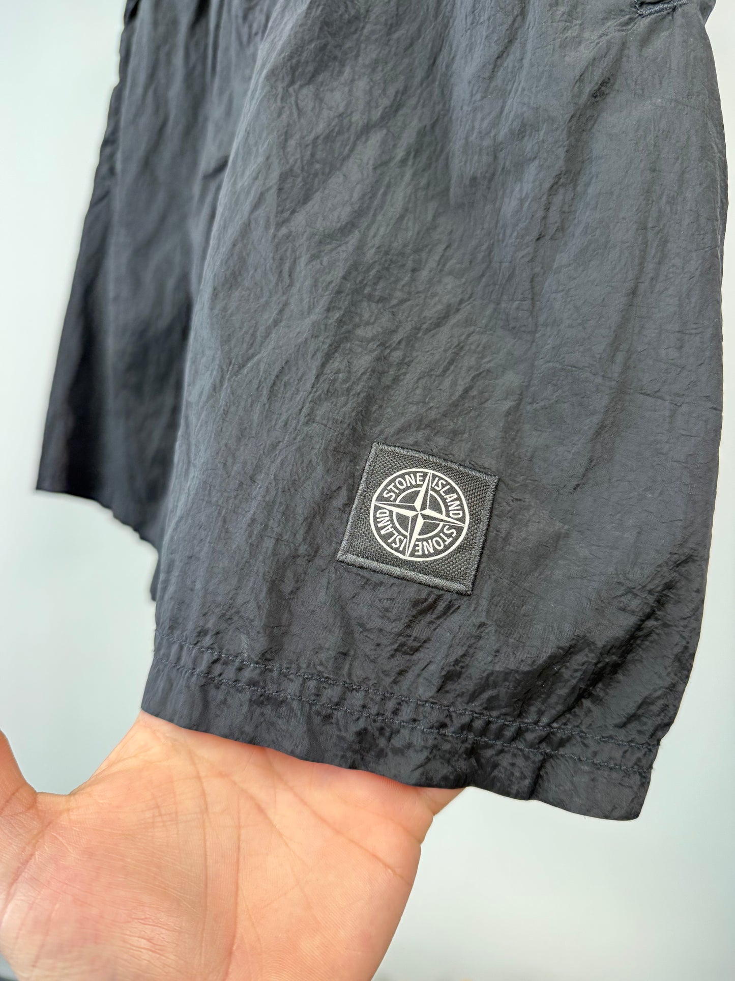 Stone Island Satin Shorts - L
