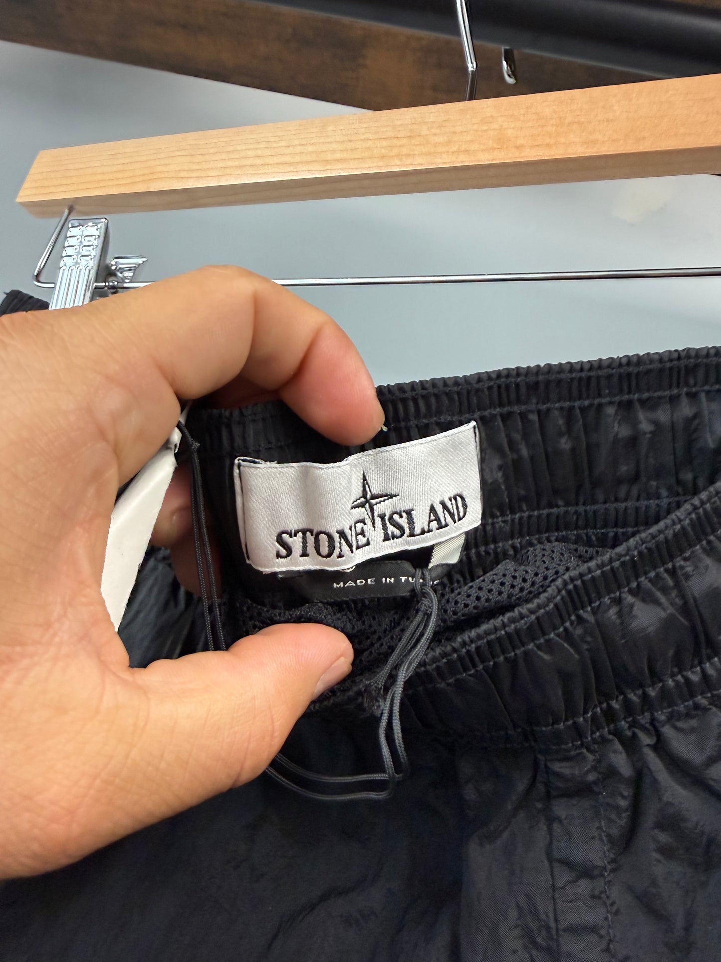 Stone Island Satin Shorts - L