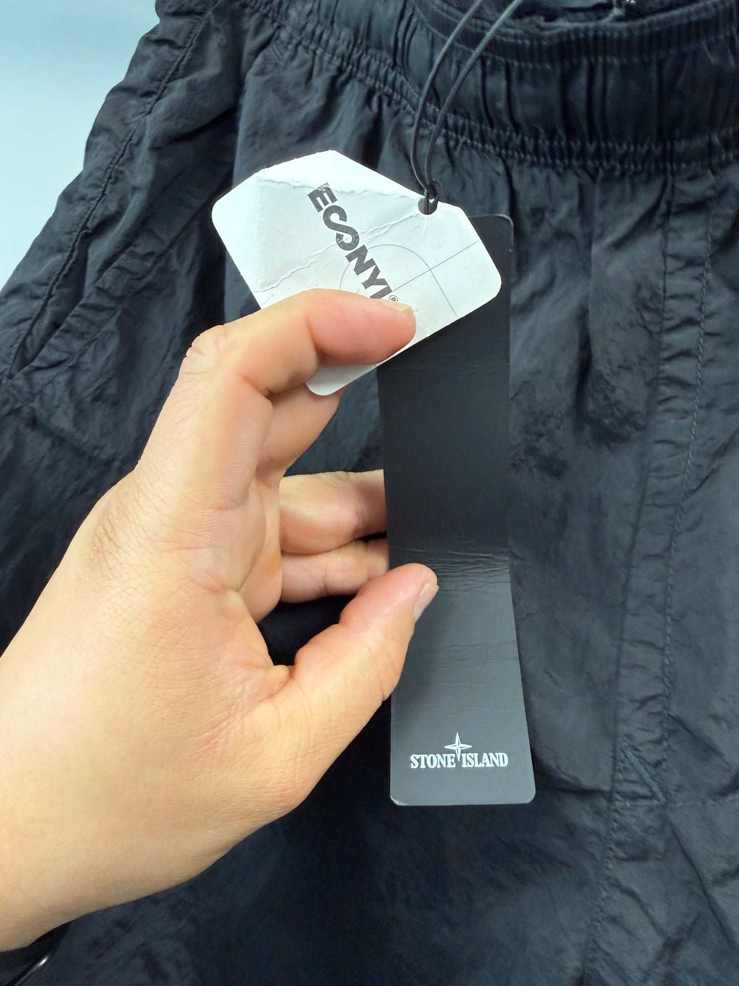 Stone Island Satin Shorts - L