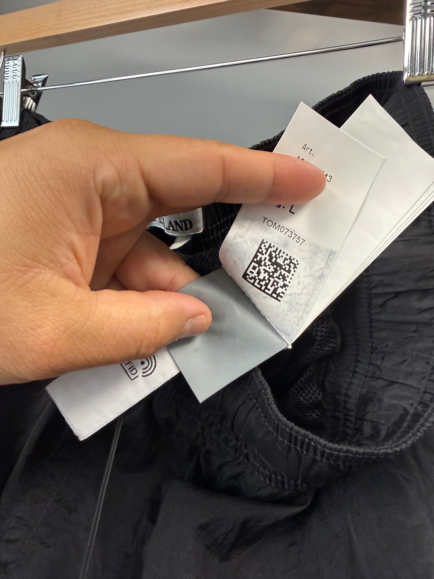 Stone Island Satin Shorts - L