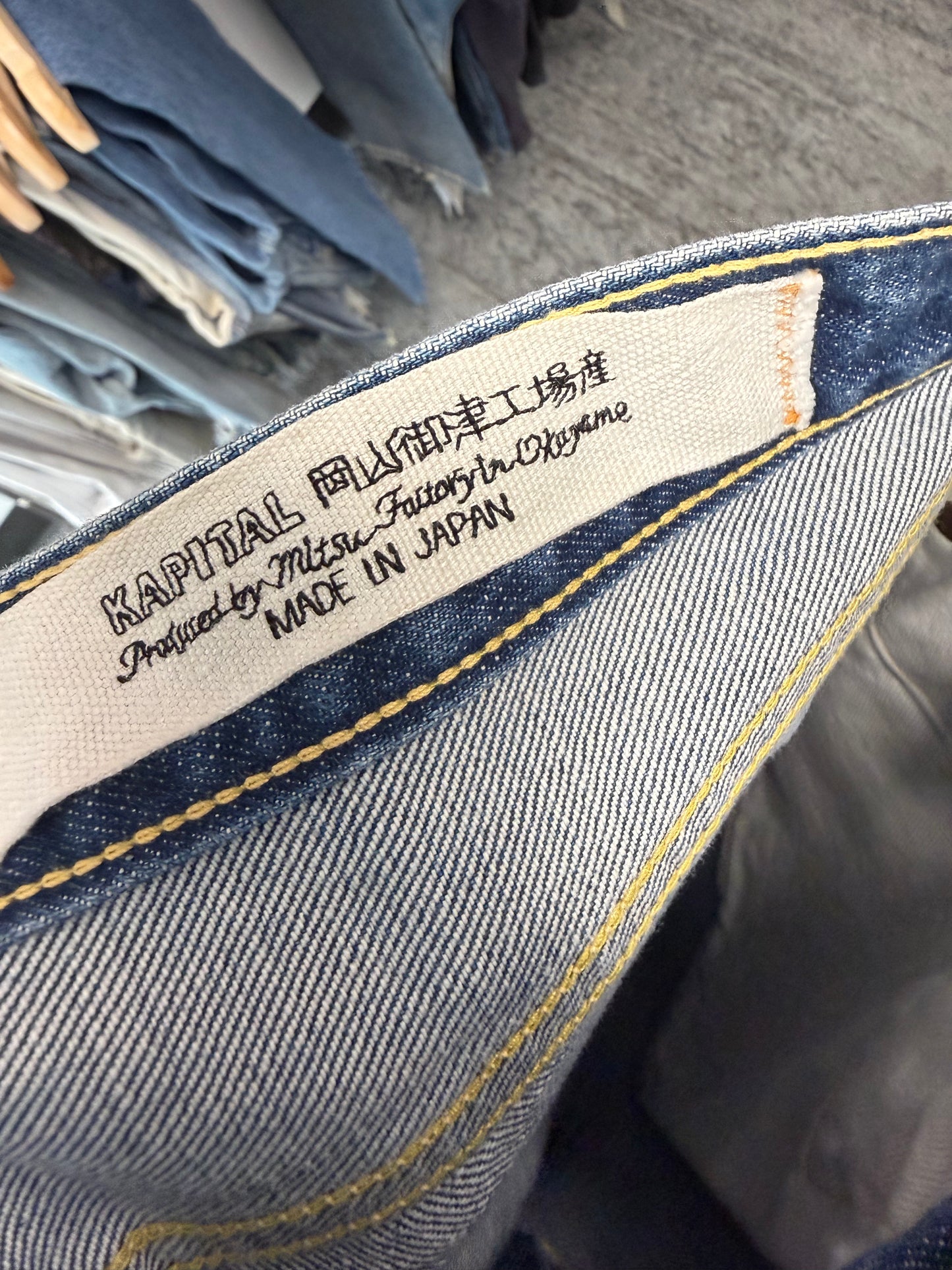 Kapital Monkey CISCO Straight-Leg Distressed Embroidered Jeans - 36