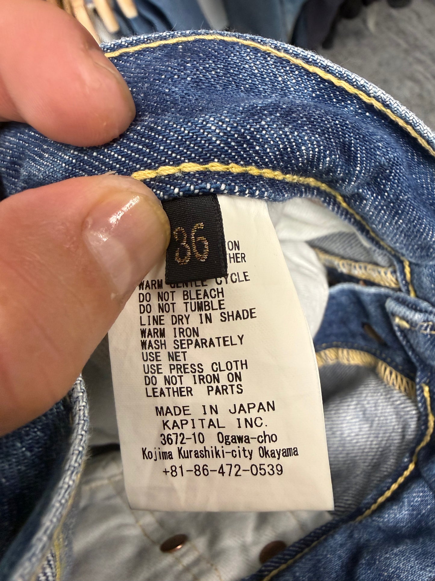 Kapital Monkey CISCO Straight-Leg Distressed Embroidered Jeans - 36