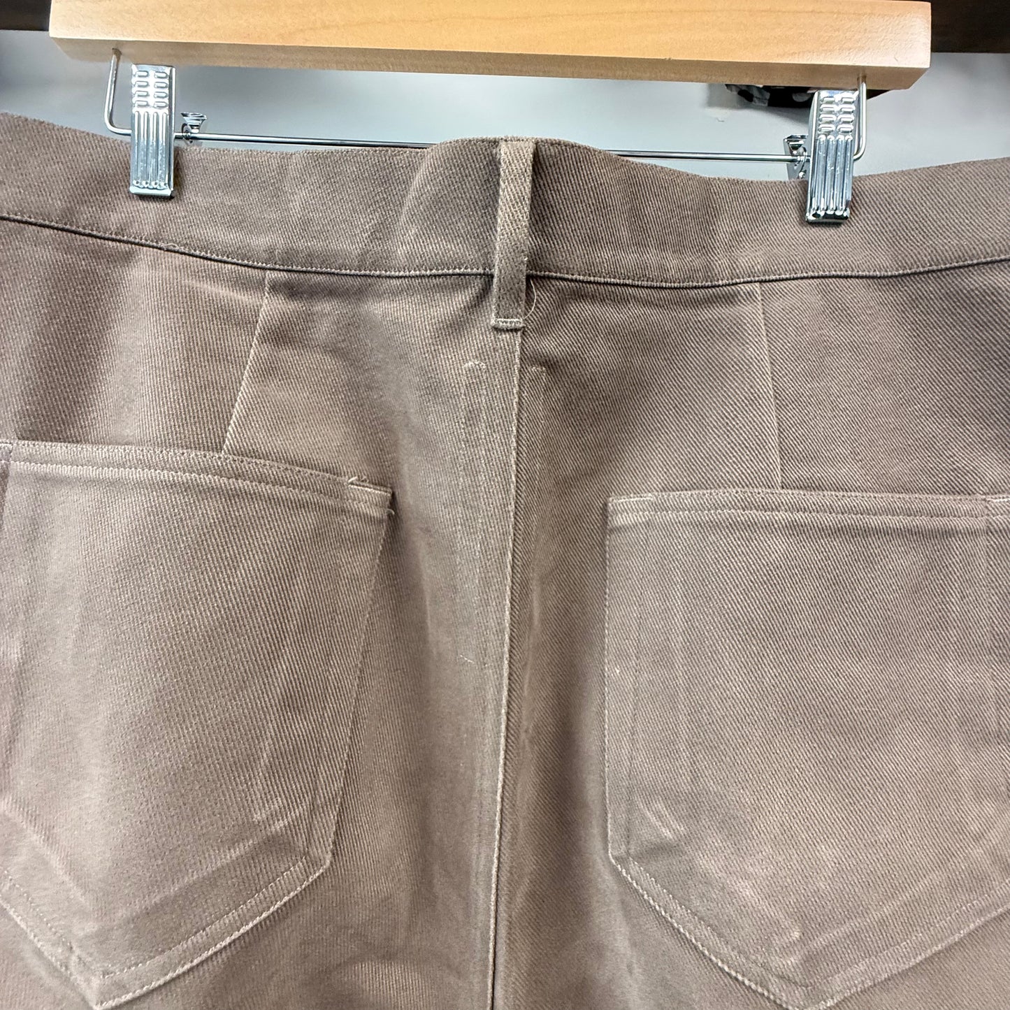 Rick Owens Geth Wide-Leg Brown Trousers - 34