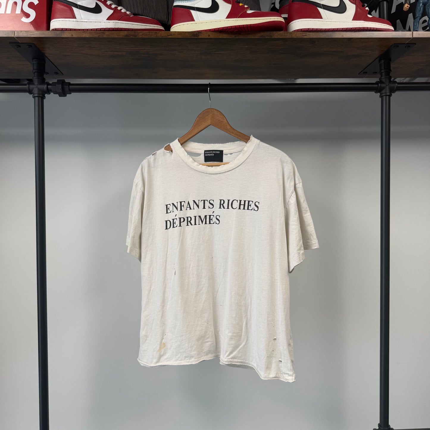 Enfants Riches Deprimes Classic Logo Distressed Shirt - M