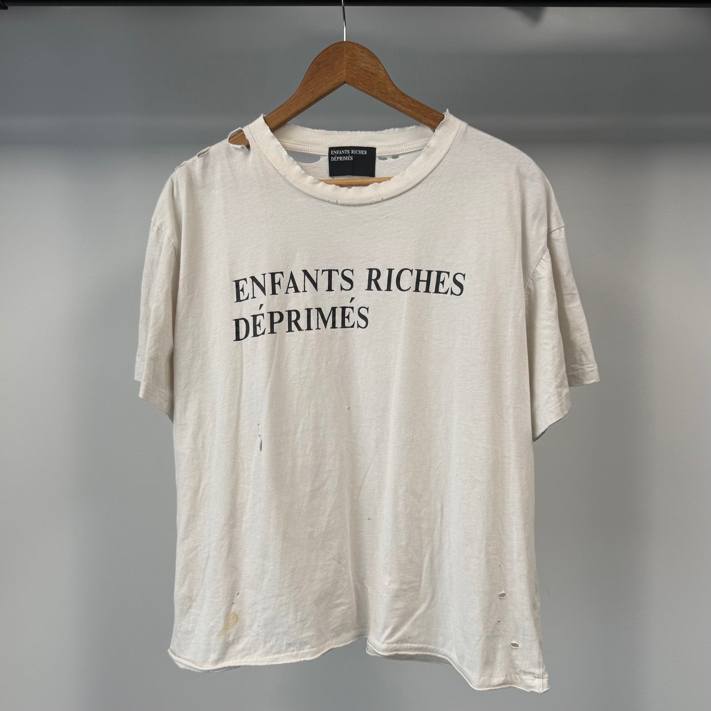 Enfants Riches Deprimes Classic Logo Distressed Shirt - M