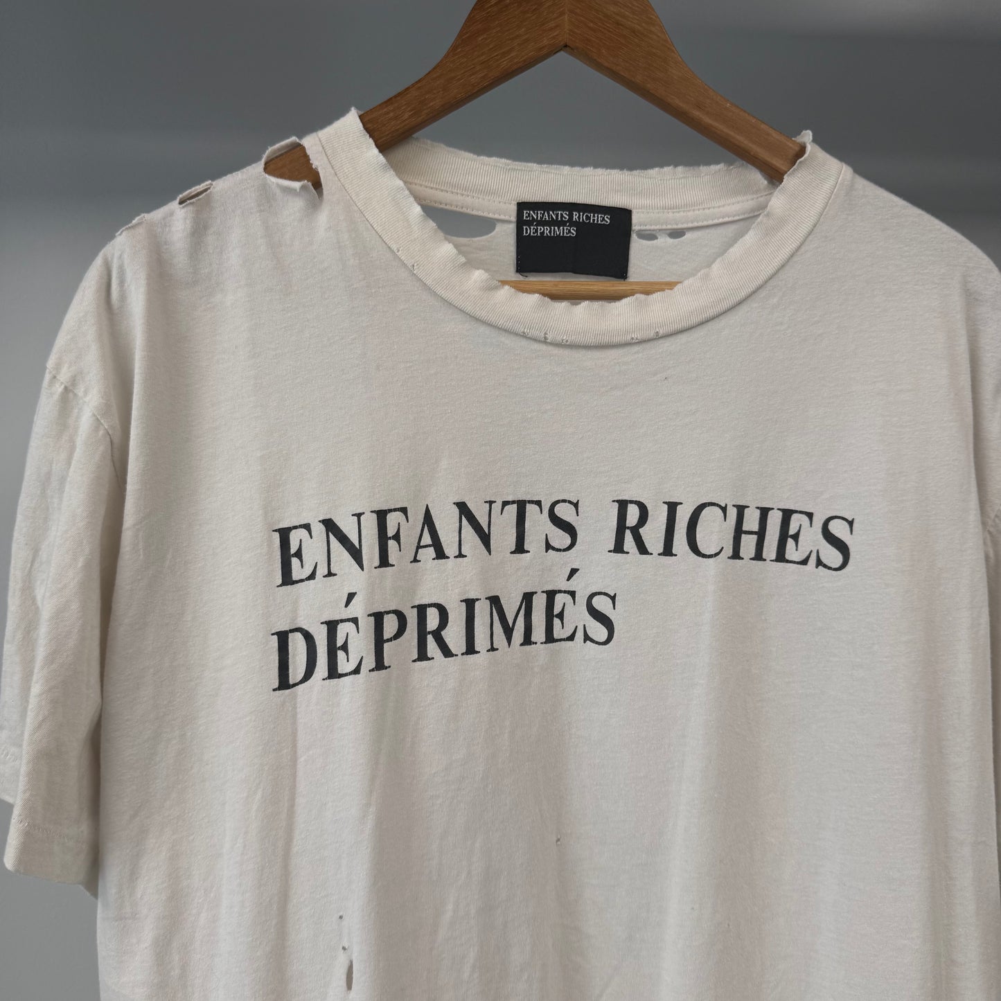Enfants Riches Deprimes Classic Logo Distressed Shirt - M