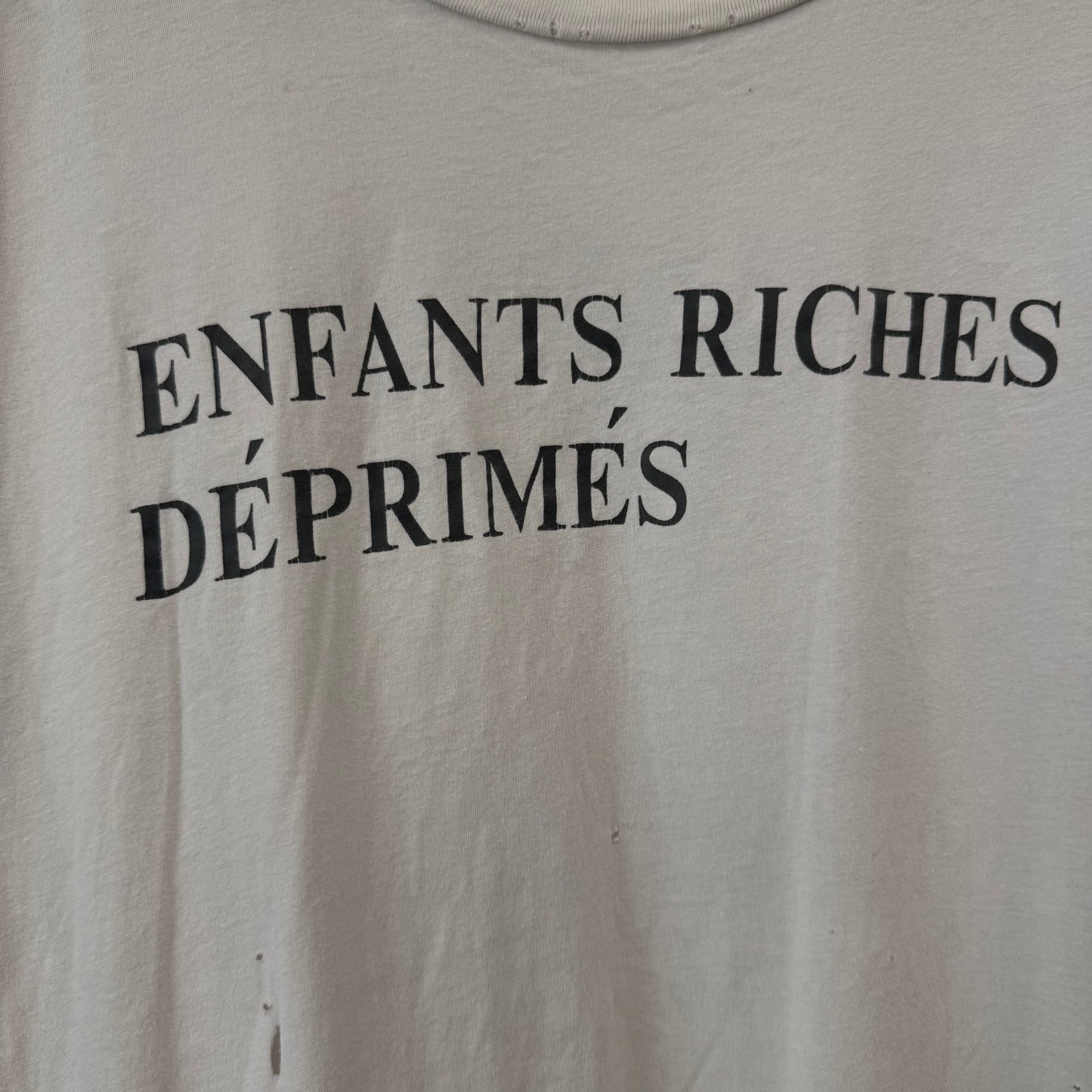 Enfants Riches Deprimes Classic Logo Distressed Shirt - M
