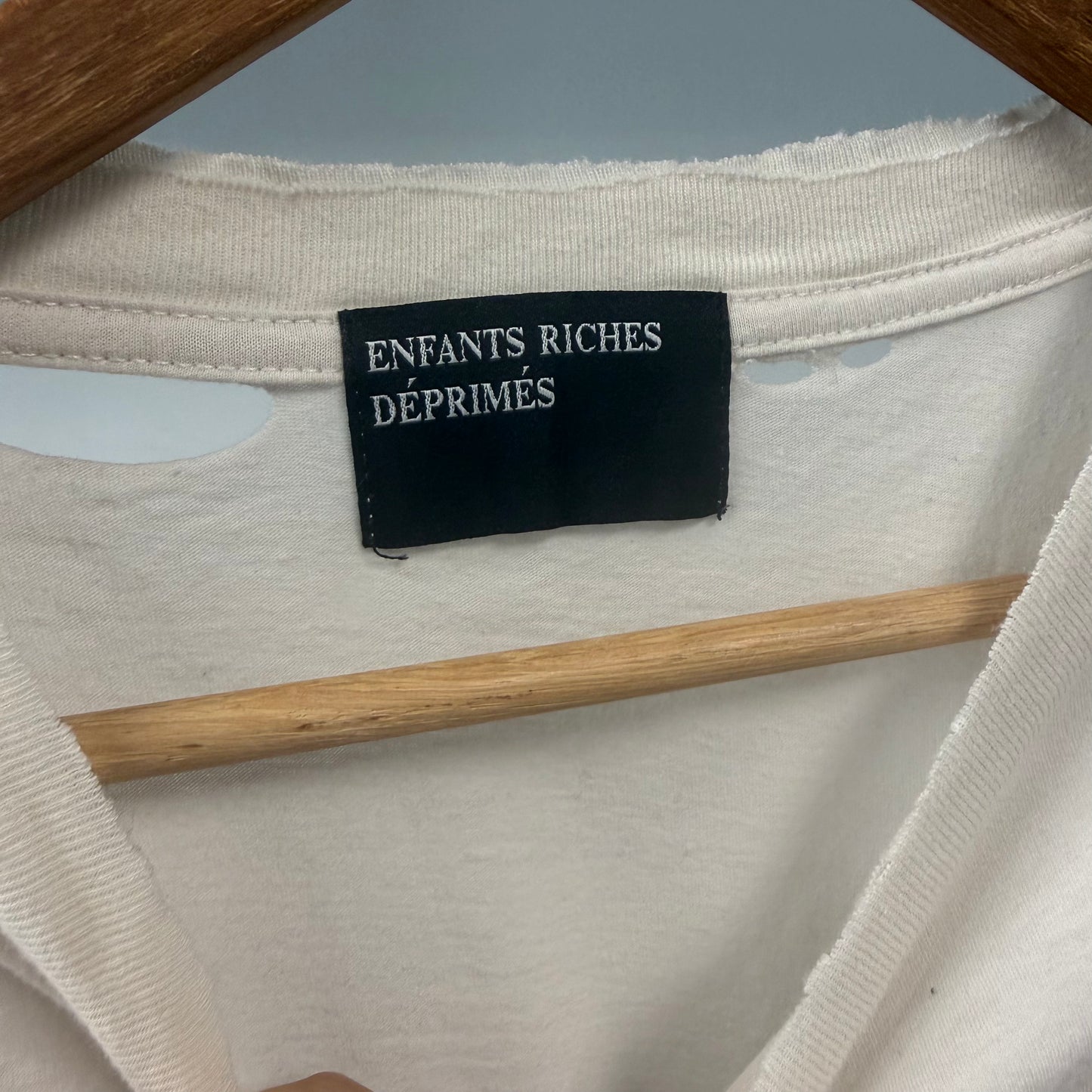 Enfants Riches Deprimes Classic Logo Distressed Shirt - M