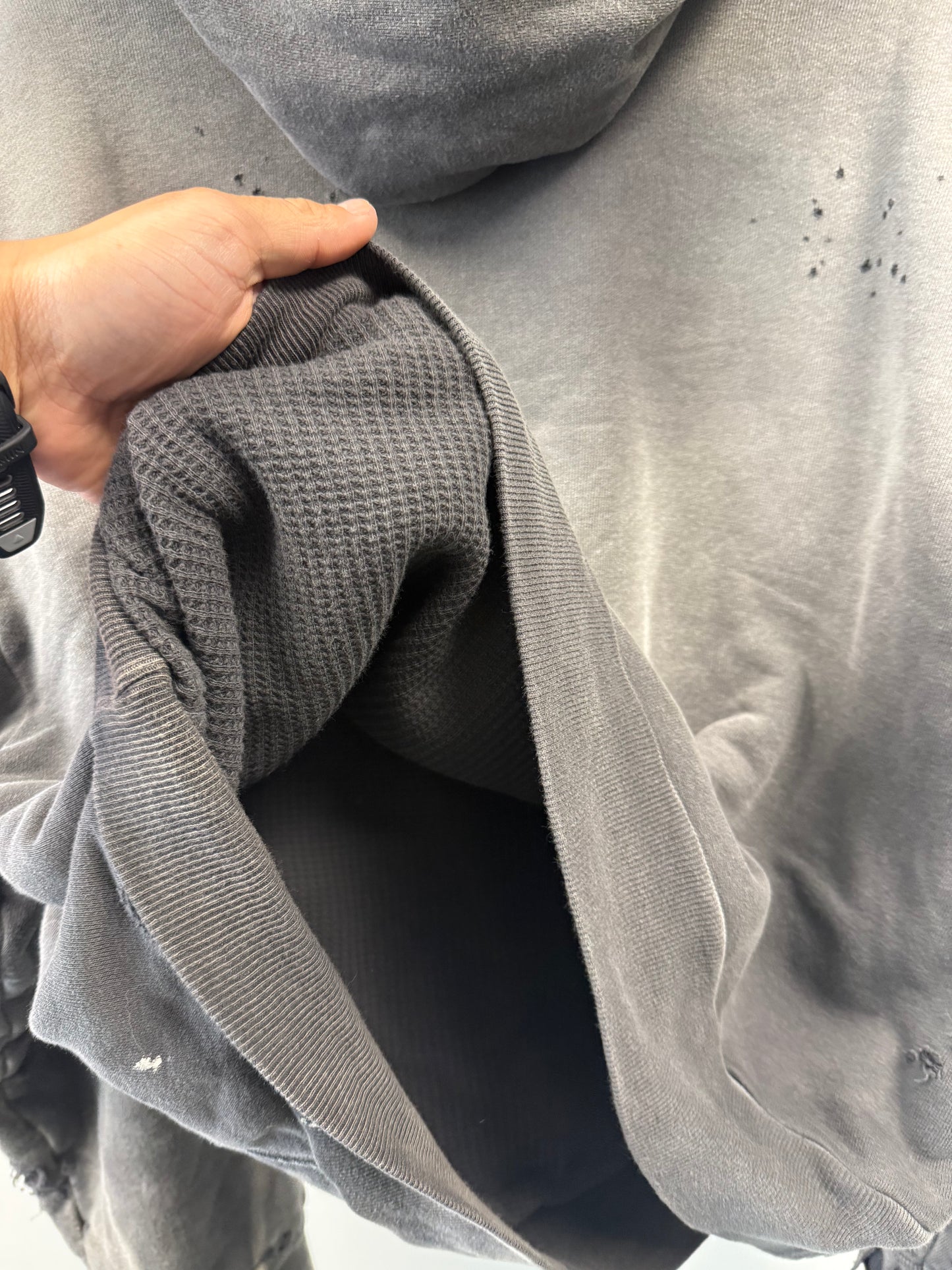 Saint Michael Distressed Logo Hoodie