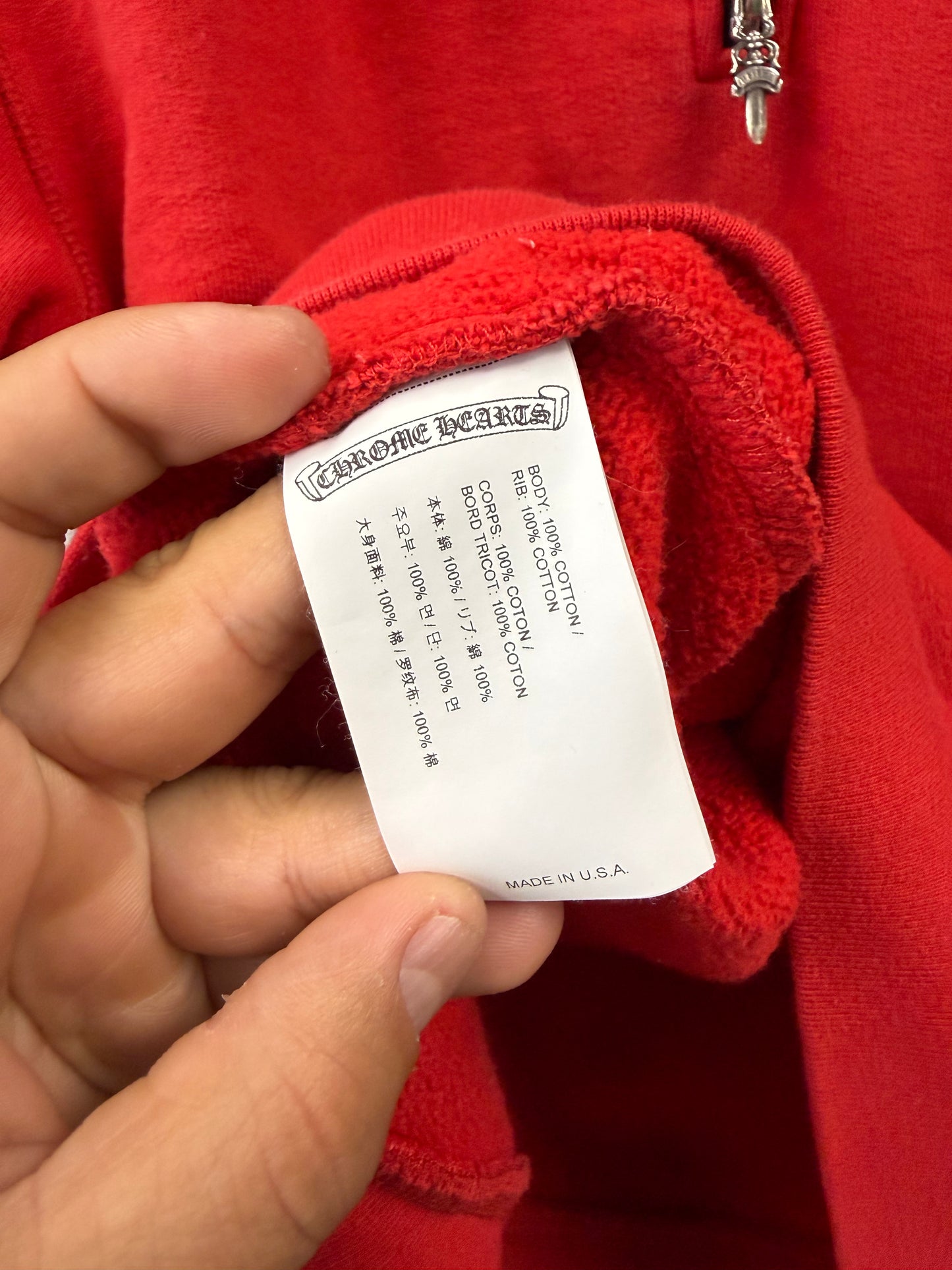 Chrome Hearts King Taco Q-zip - Size Small