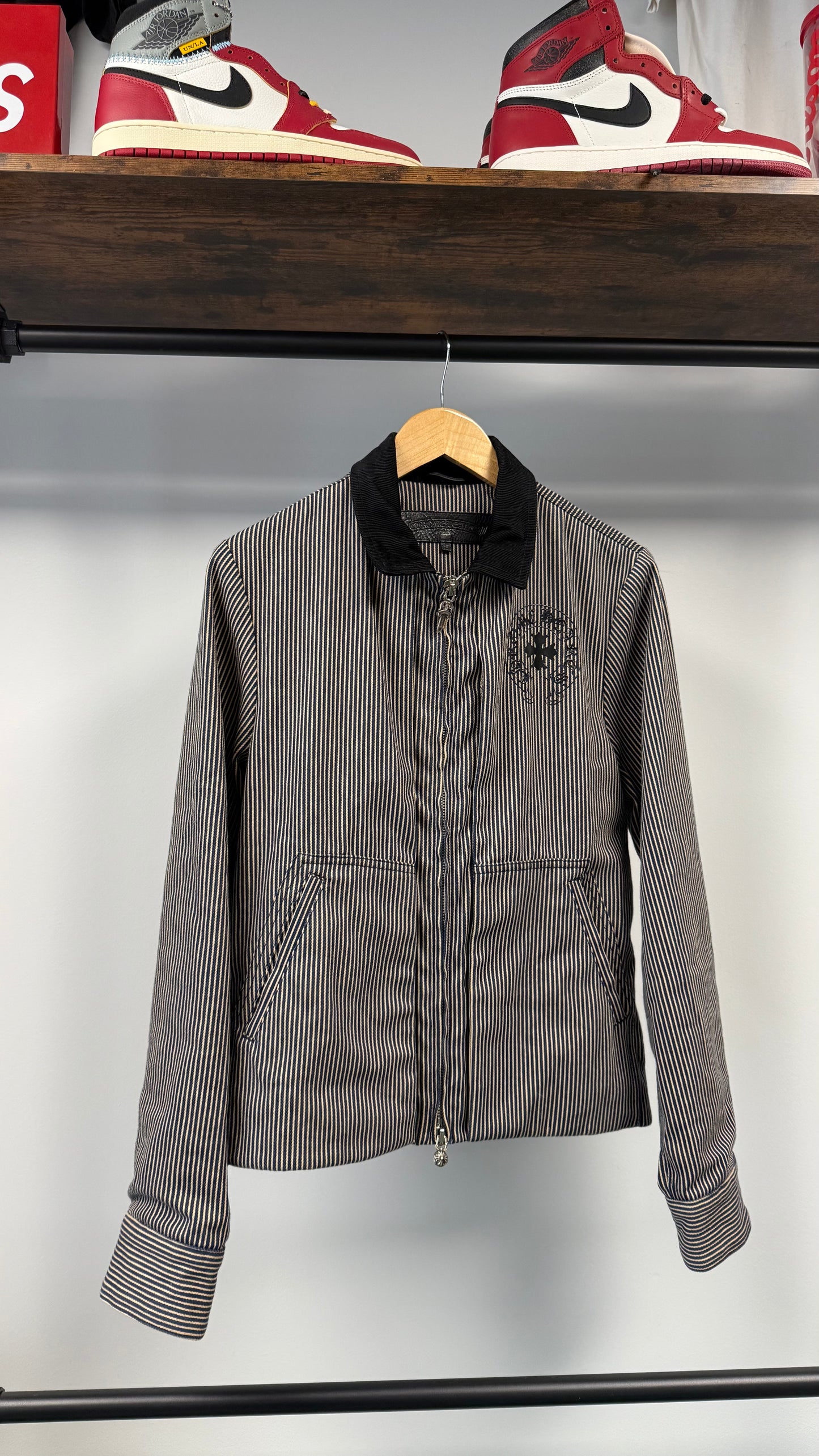 Chrome Hearts Striped Work Jacket - Size Small