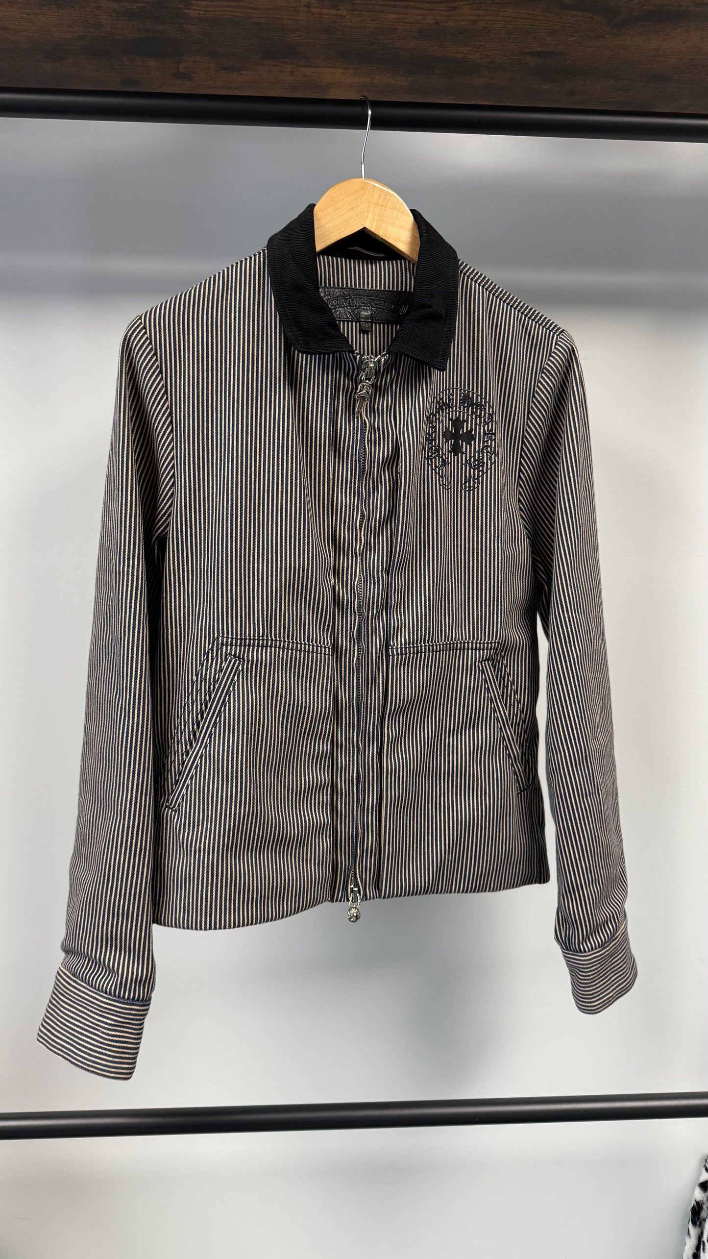 Chrome Hearts Striped Work Jacket - Size Small