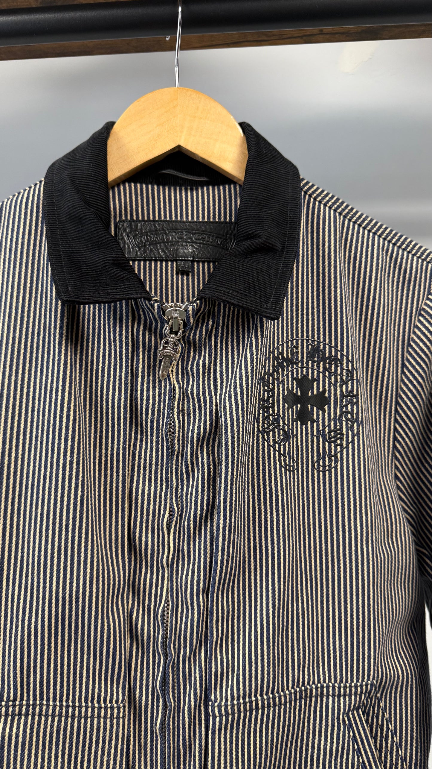 Chrome Hearts Striped Work Jacket - Size Small