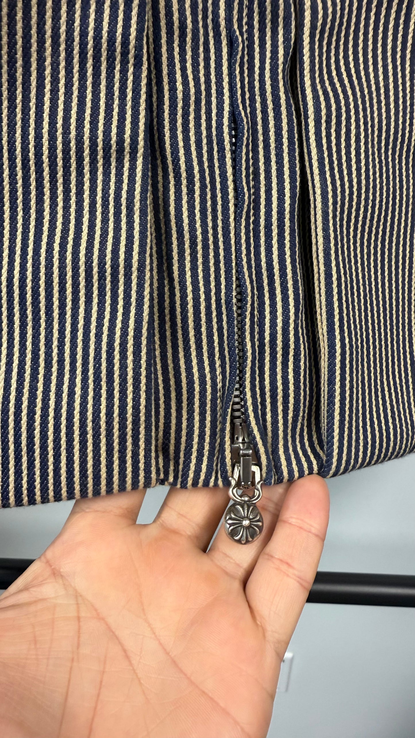 Chrome Hearts Striped Work Jacket - Size Small